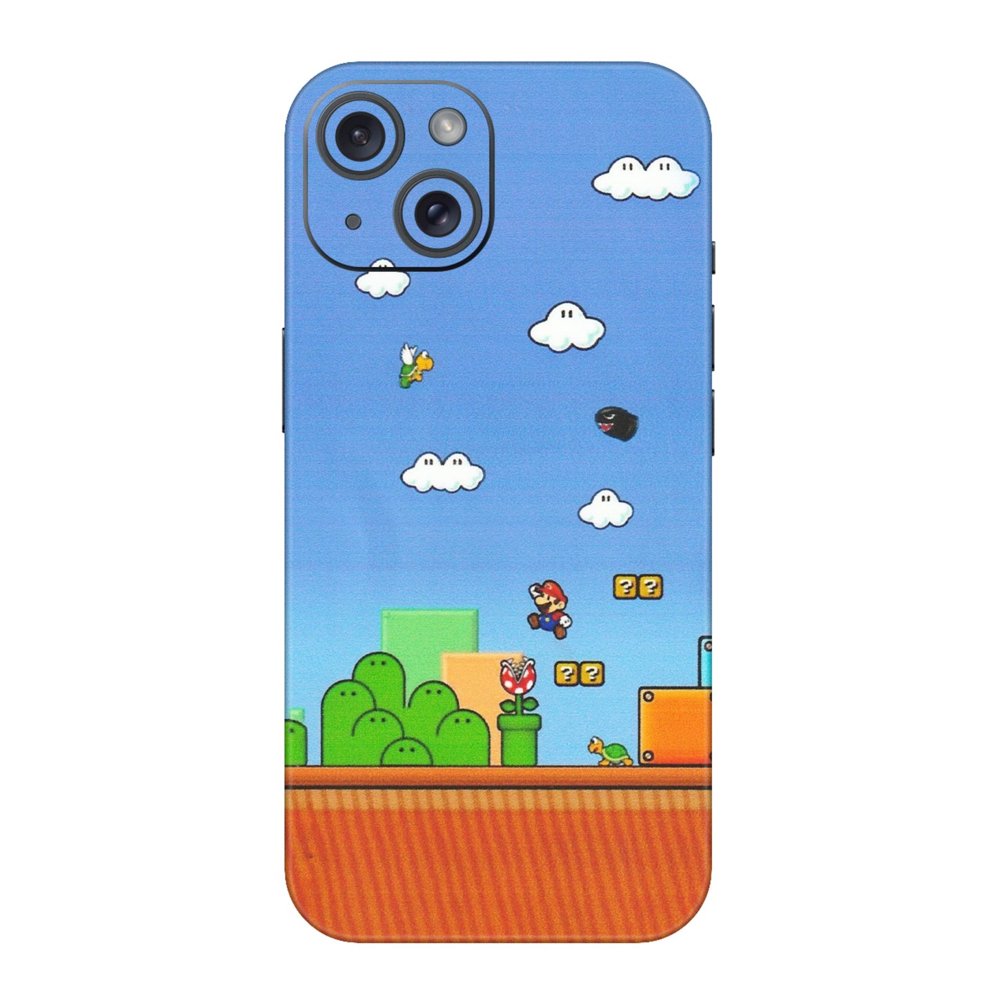 Apple iPhone Skins (All Models) - Mario Game Scene - Matte Finish (M-24) iPhone 15