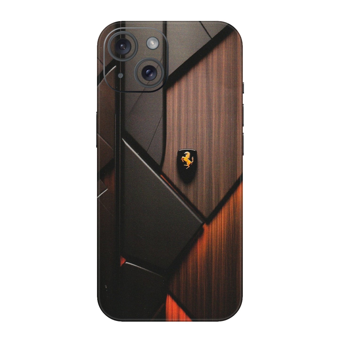 Apple iPhone Skins (All Models) - Lambo Beauty Wood Pattern Sober - Matte Finish (M-51) iPhone 15