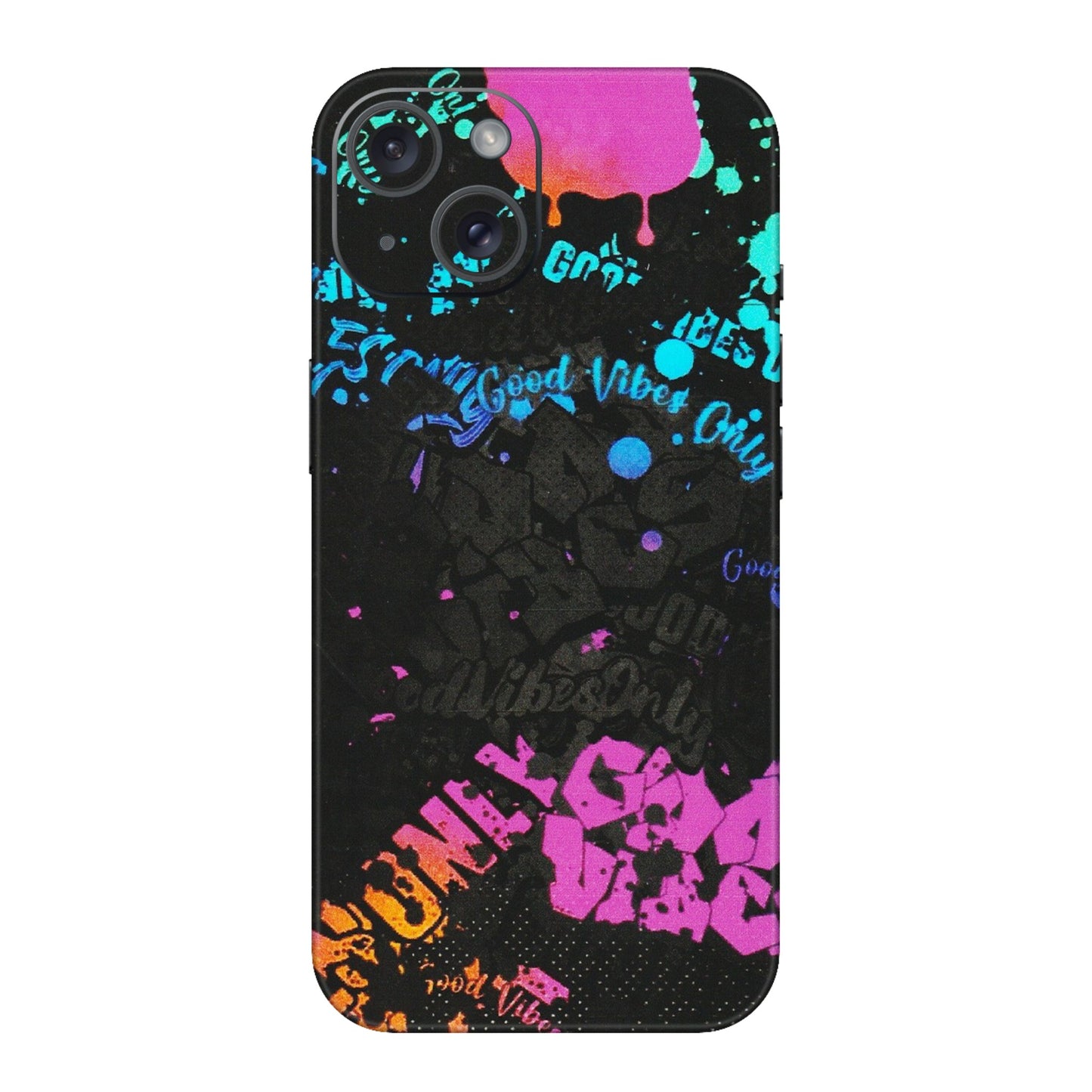 Apple iPhone Skins (All Models) - Majestic Black Vibes - Matte Finish (M-62) iPhone 15