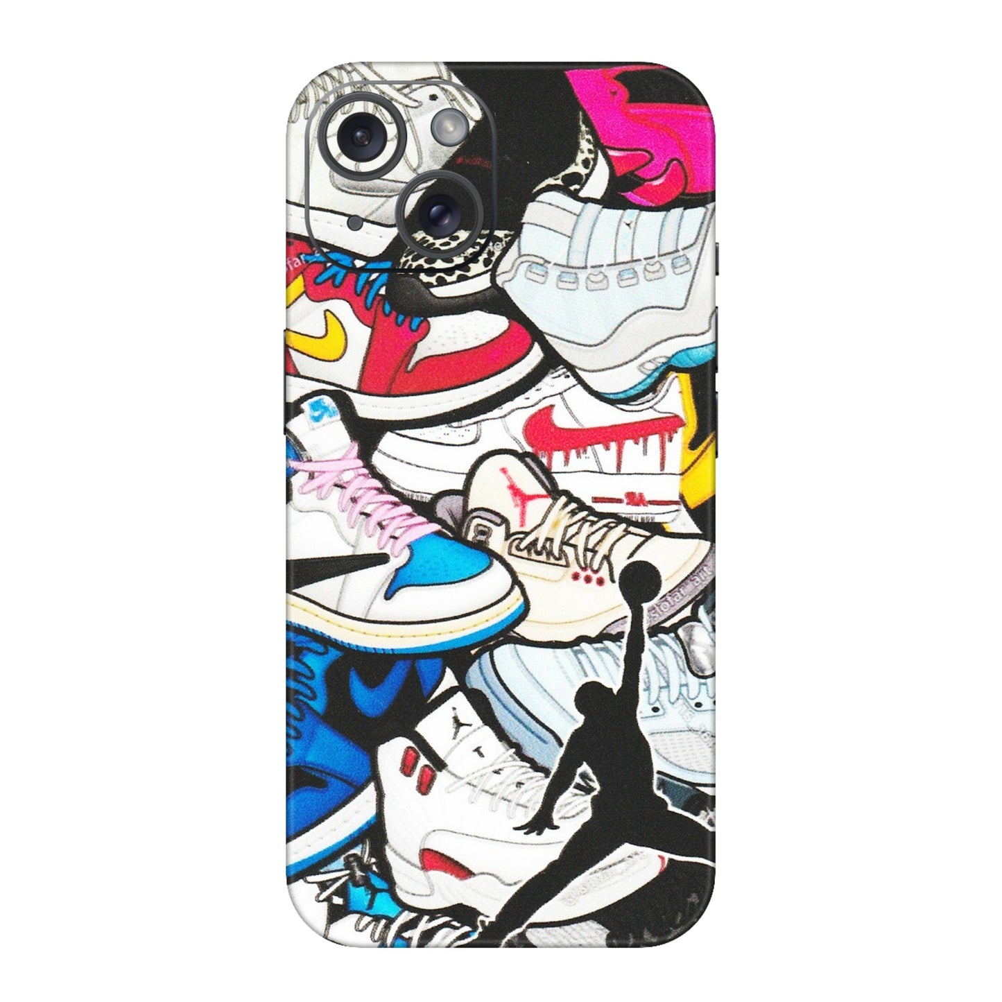 Apple iPhone Skins (All Models) - Jordan Sneakers Fan - Matte Finish (M-80) iPhone 15