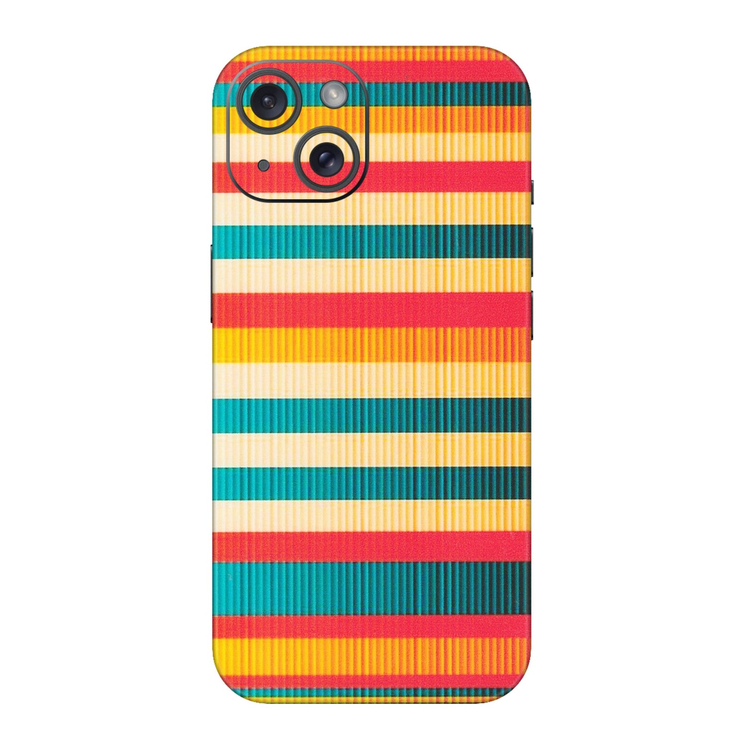 Apple iPhone Skins (All Models) - Colourful Stripes Soothing Effect - Matte Finish (M-86) iPhone 15