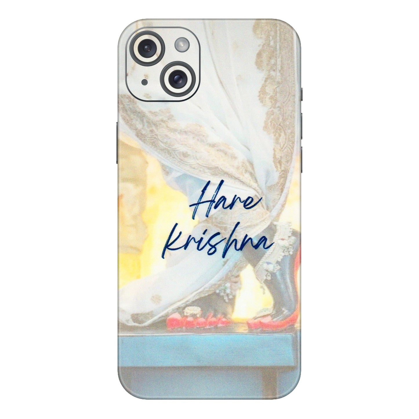 Apple iPhone Skins (All Models) - Hare Krishna - 3D Embossed Finish (L-03) iPhone 15 Plus