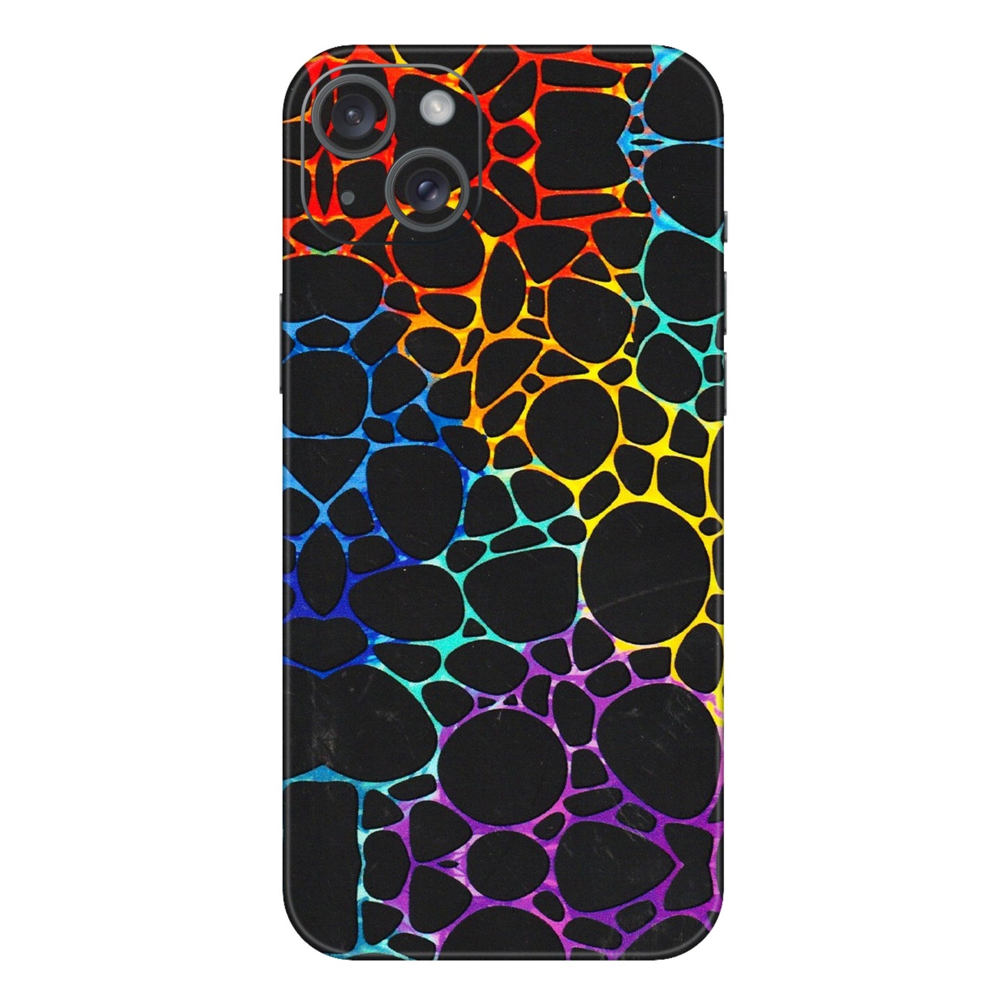 Apple iPhone Skins (All Models) - Abstract Art MultiColour - 3D Embossed Finish (L-133) iPhone 15 Plus