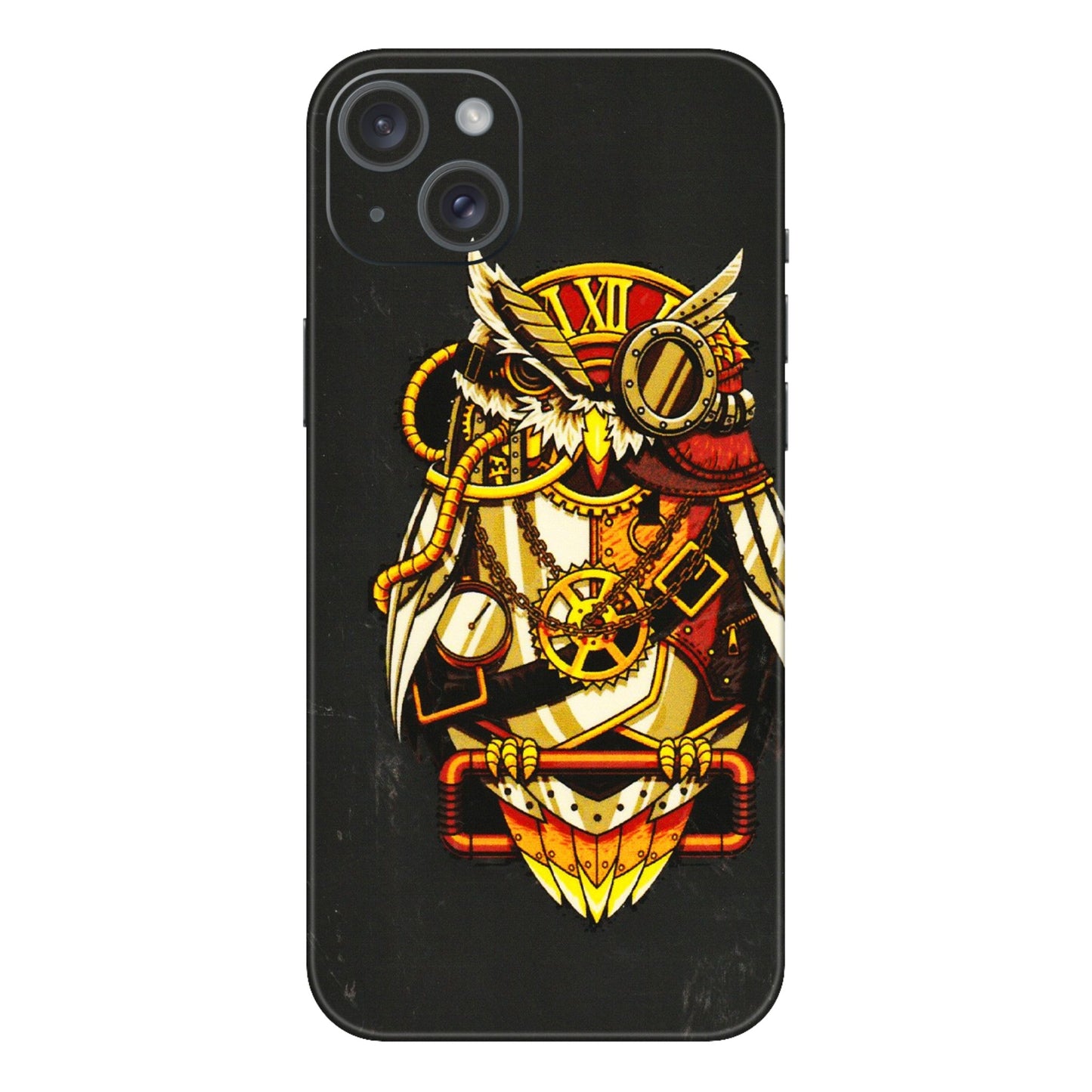 Apple iPhone Skins (All Models) - Classy Smart Owl - 3D Embossed Finish (L-144) iPhone 15 Plus