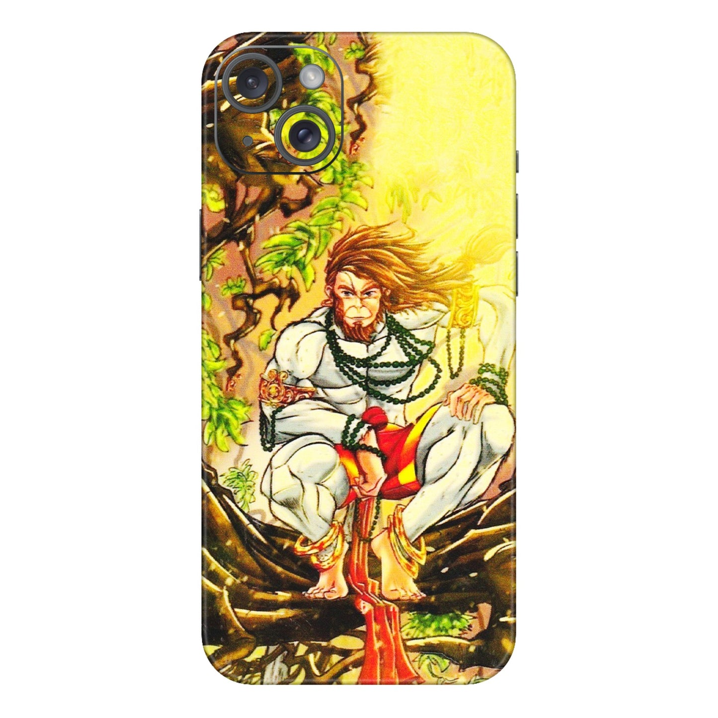 Apple iPhone Skins (All Models) - Lord Hanuman - 3D Embossed Finish (L-152) iPhone 15 Plus