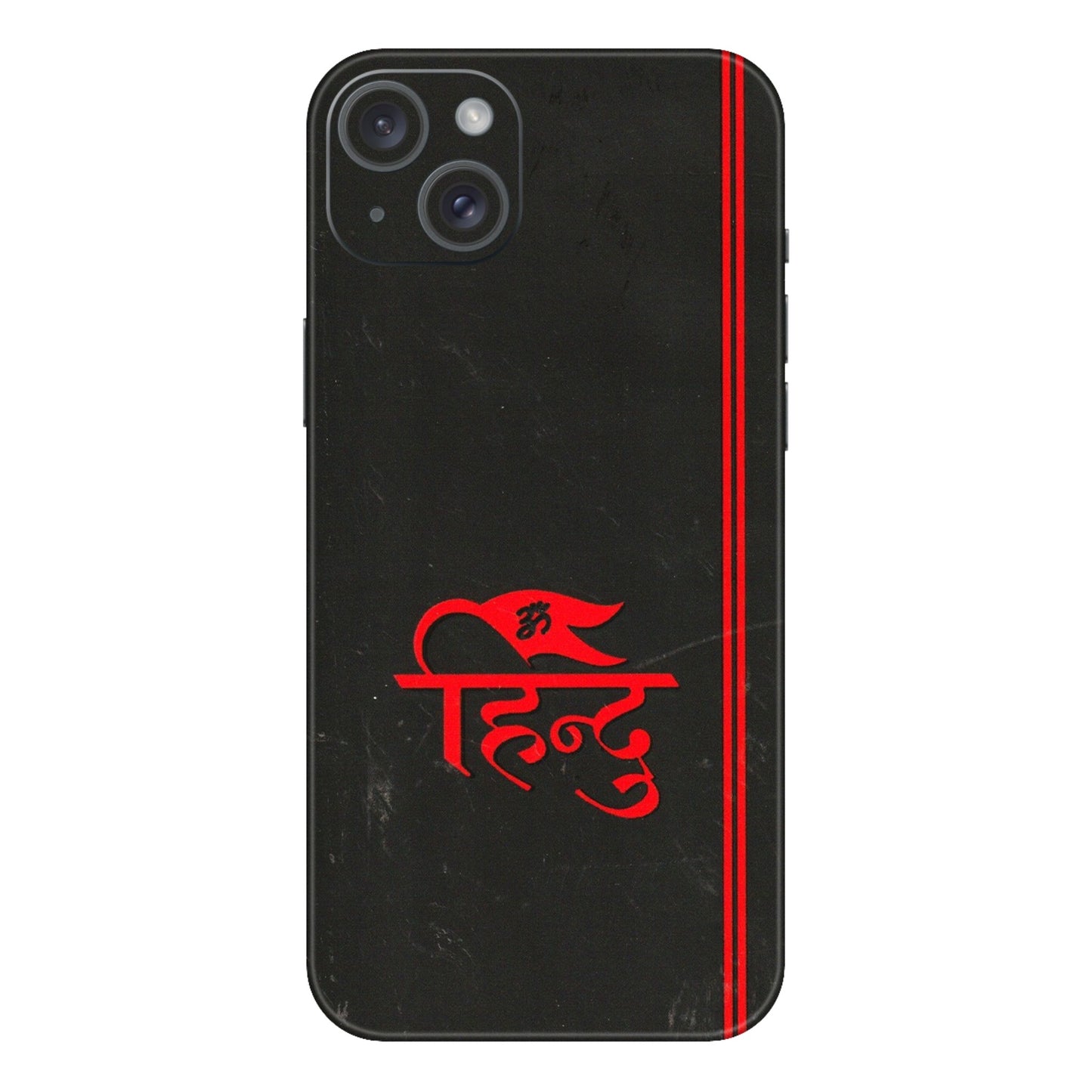 Apple iPhone Skins (All Models) - Hindu Black - 3D Embossed Finish (L-153) iPhone 15 Plus