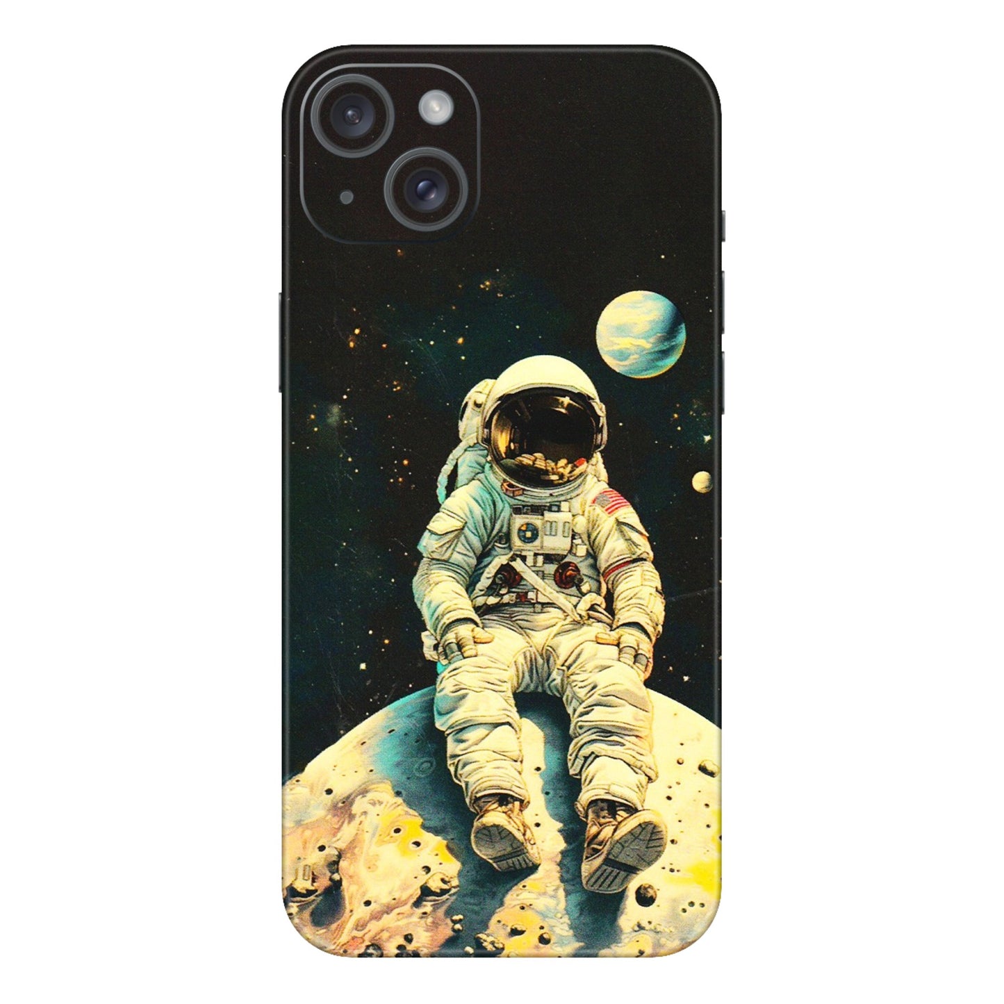 Apple iPhone Skins (All Models) - Astronaut in Space - 3D Embossed Finish (L-16) iPhone 15 Plus