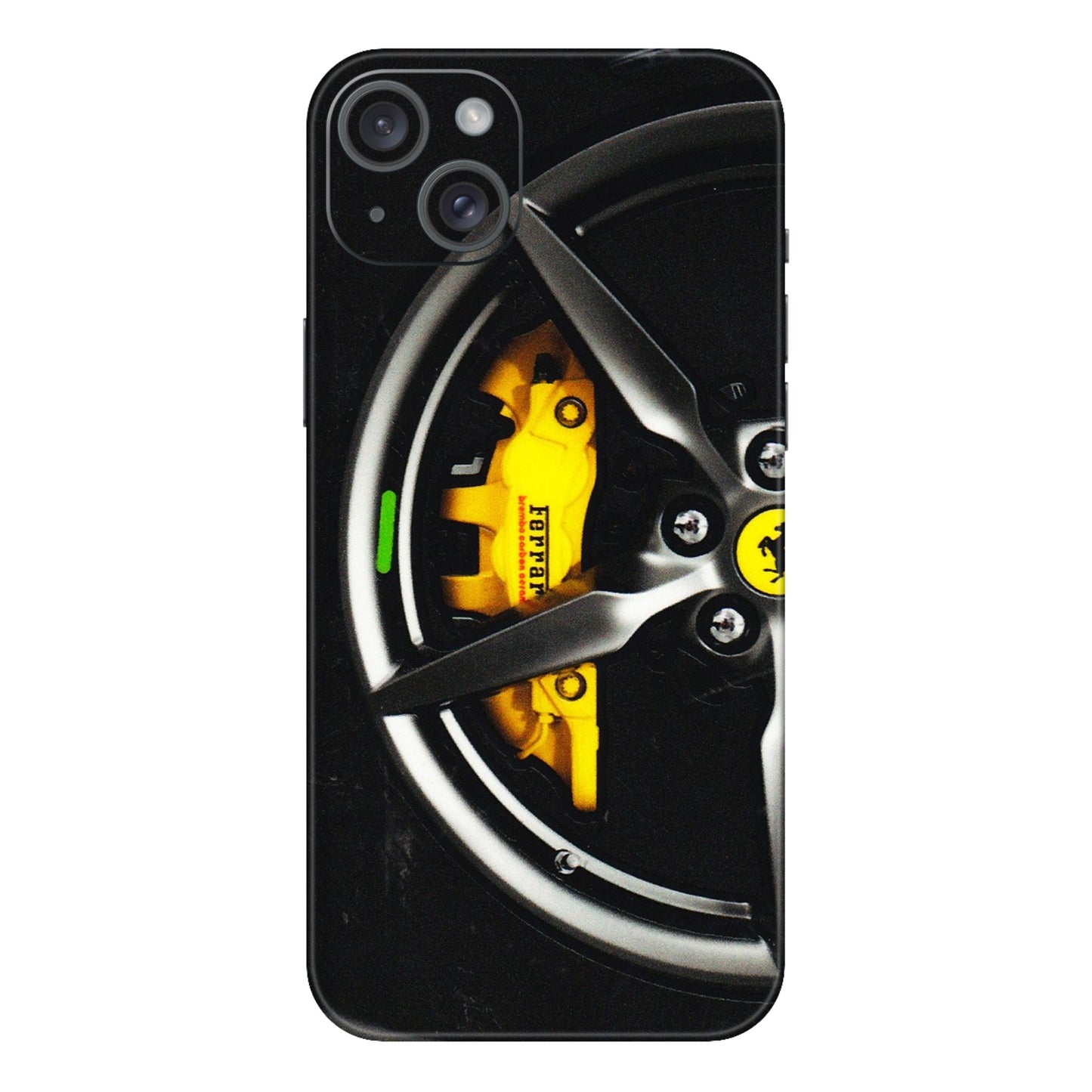 Apple iPhone Skins (All Models) - Ferrari Wheel Alloy - 3D Embossed Finish (L-173) iPhone 15 Plus