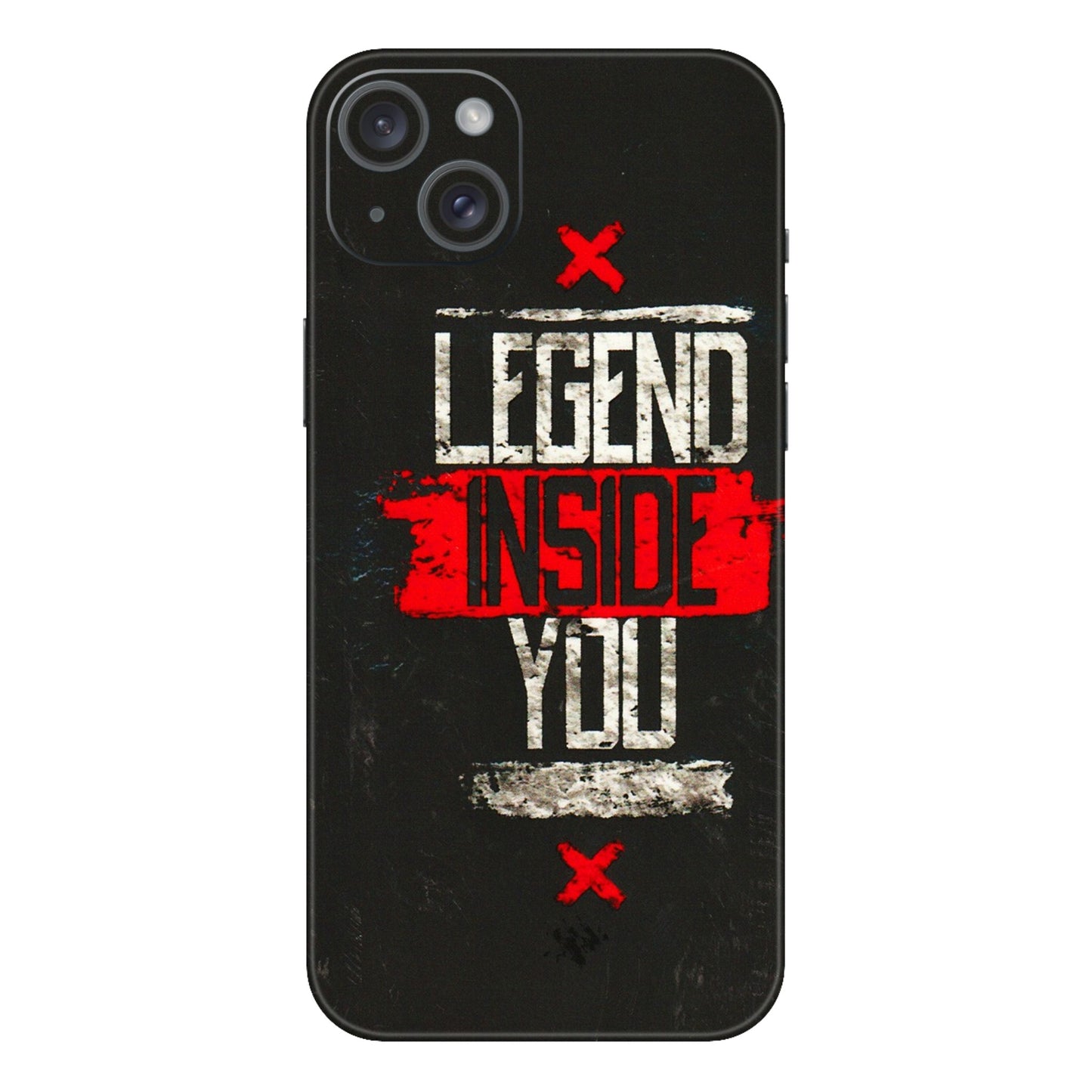 Apple iPhone Skins (All Models) - Legend Inside You - 3D Embossed Finish (L-186) iPhone 15 Plus