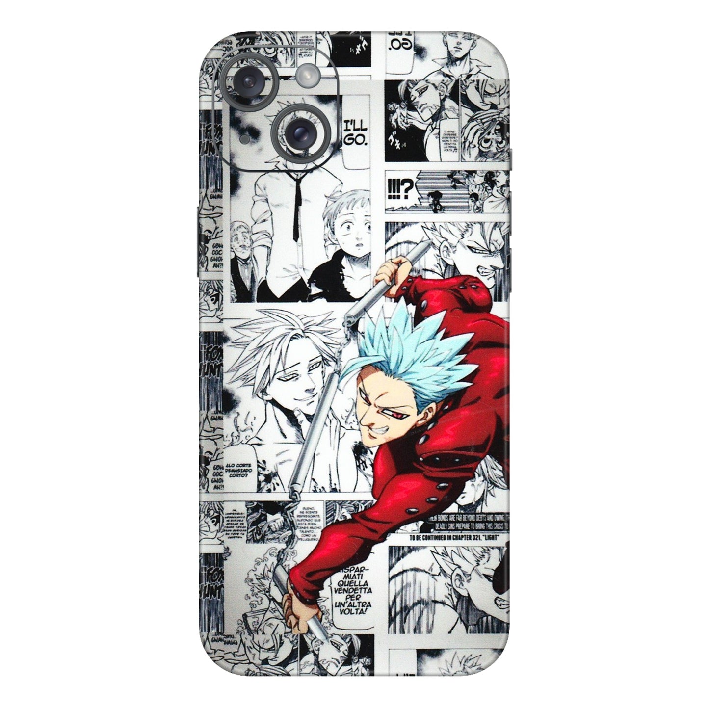Apple iPhone Skins (All Models) - Anime Comic - 3D Embossed Finish (L-192) iPhone 15 Plus