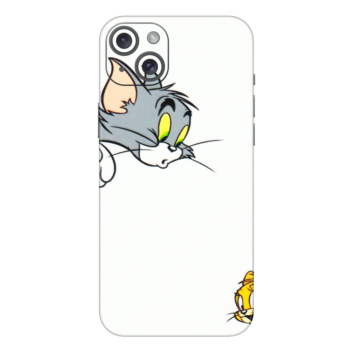 Apple iPhone Skins (All Models) - Cute Tom And Jerry - 3D Embossed Finish (L-220) iPhone 15 Plus