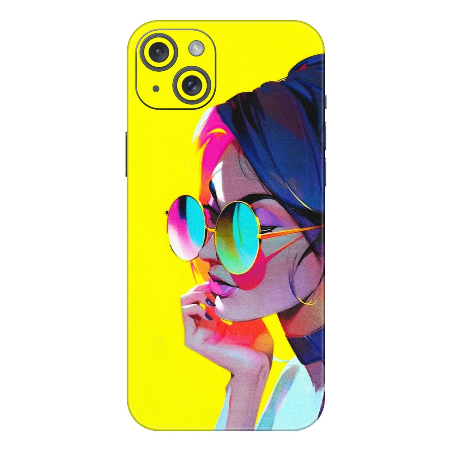 Apple iPhone Skins (All Models) - Bold Stylish Girl - 3D Embossed Finish (L-222) iPhone 15 Plus