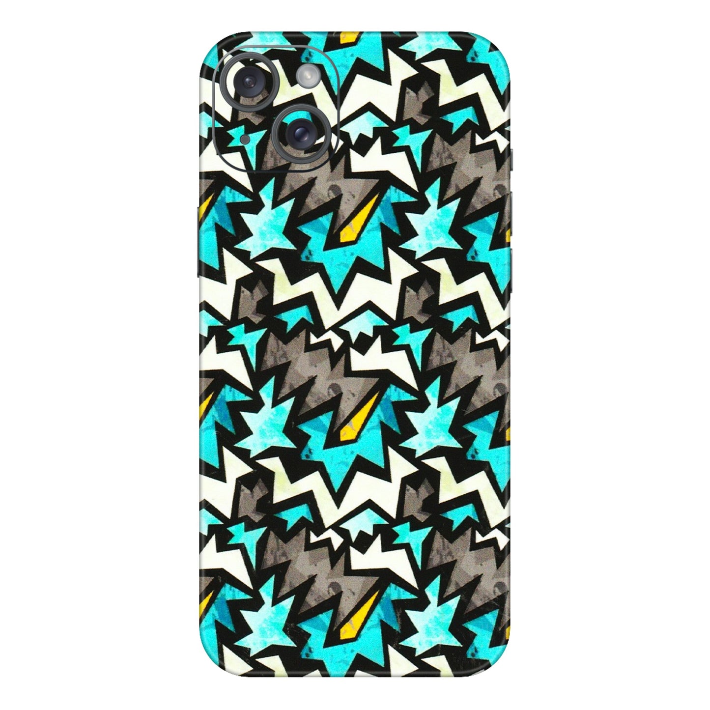 Apple iPhone Skins (All Models) - Funky Zig Zag - 3D Embossed Finish (L-223) iPhone 15 Plus