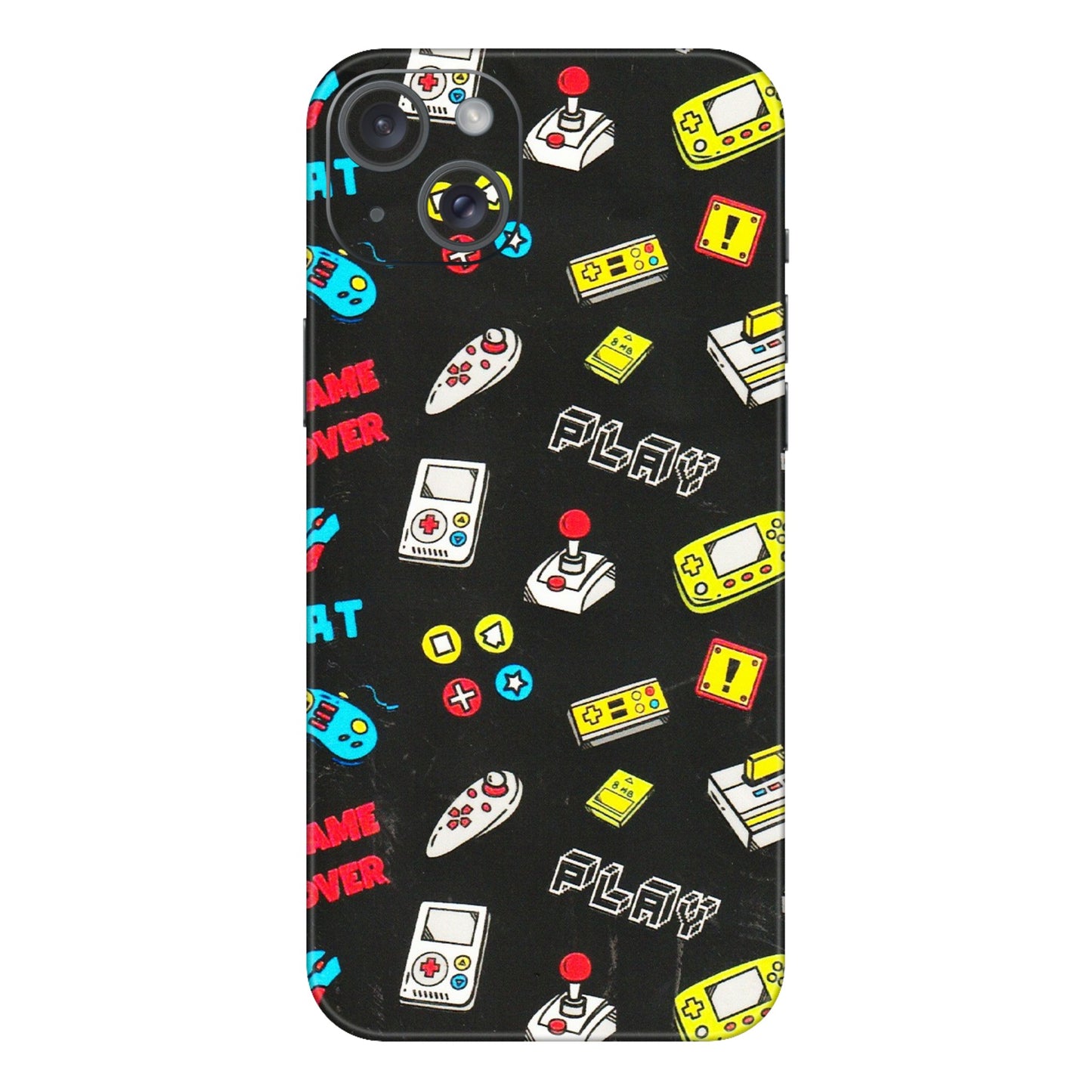 Apple iPhone Skins (All Models) - Gaming Doodles - 3D Embossed Finish (L-224) iPhone 15 Plus