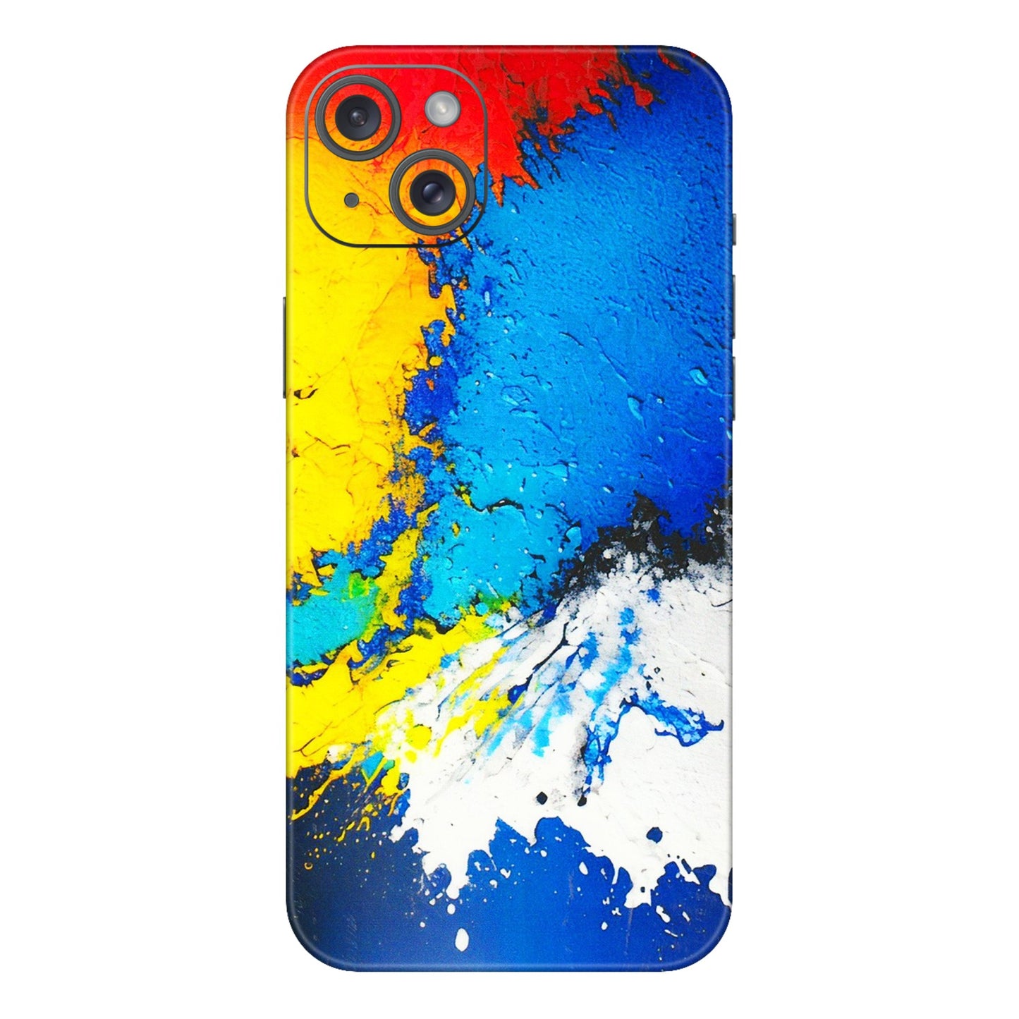 Apple iPhone Skins (All Models) - Acrylic Paint Spill - 3D Embossed Finish (L-229) iPhone 15 Plus