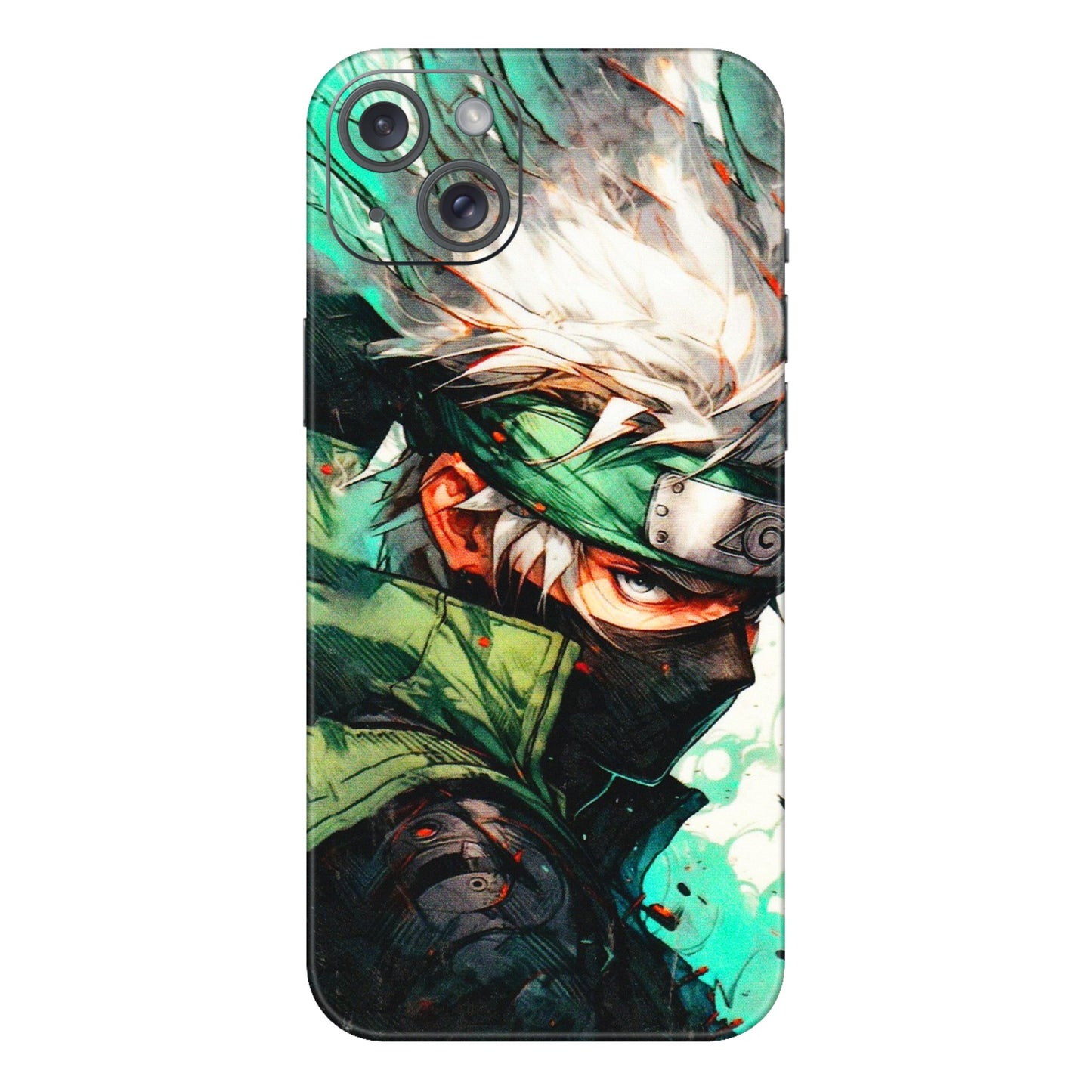 Apple iPhone Skins (All Models) - Kakashi Side Profile - 3D Embossed Finish (L-249) iPhone 15 Plus