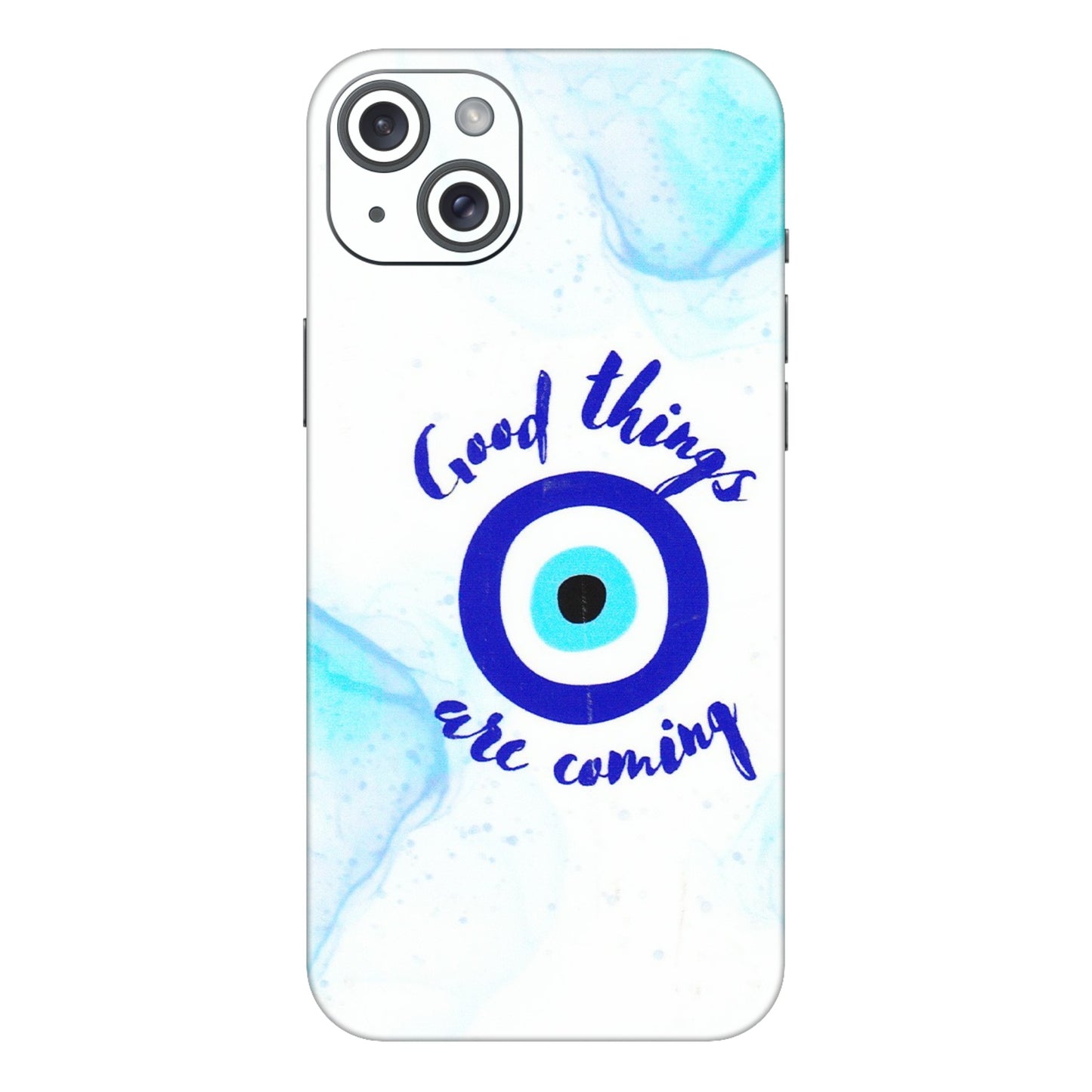 Apple iPhone Skins (All Models) - Evil Eye Good Things Are Coming - 3D Embossed Finish (L-322) iPhone 15 Plus