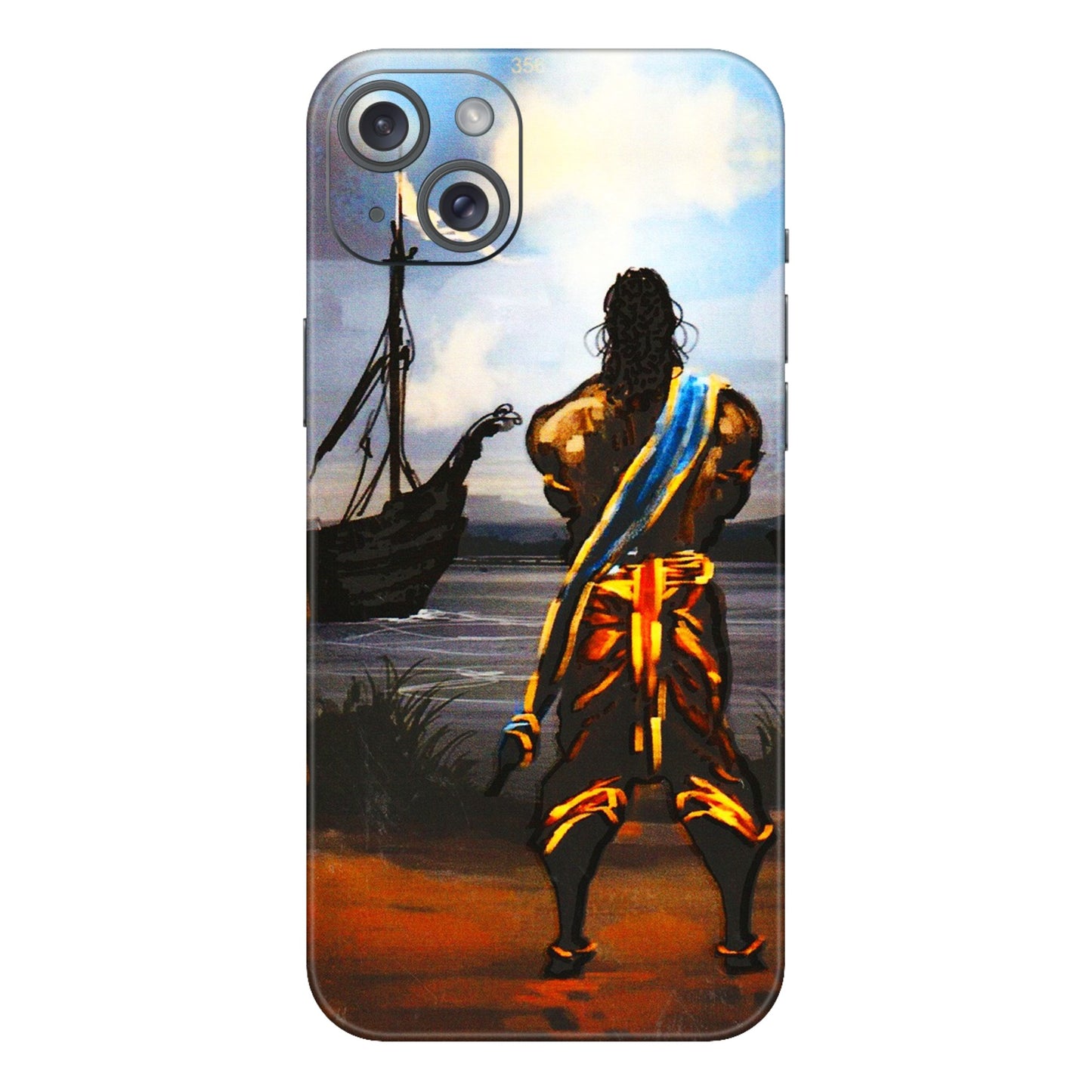 Apple iPhone Skins (All Models) - Heavenly God Figure - 3D Embossed Finish (L-34) iPhone 15 Plus