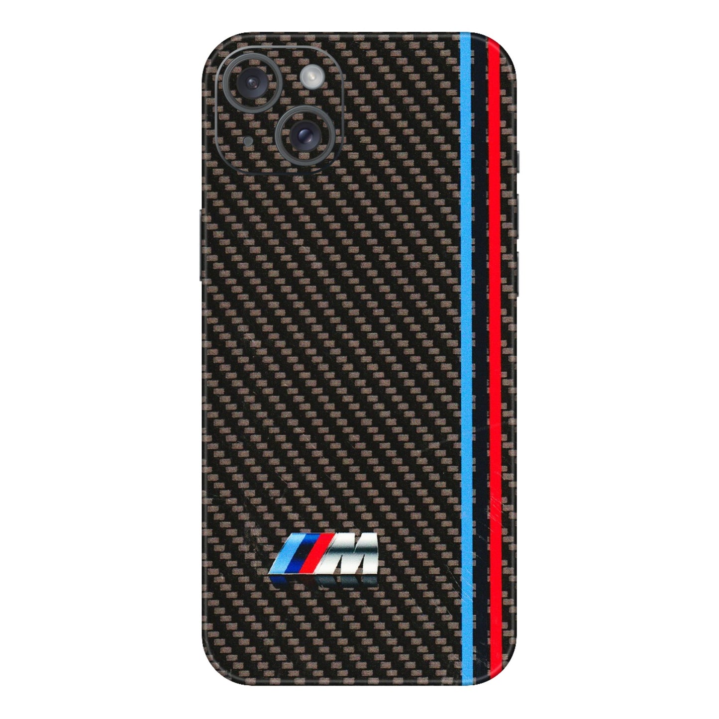 Apple iPhone Skins (All Models) - BM Carbon Fiber Feels - 3D Embossed Finish (L-38) iPhone 15 Plus