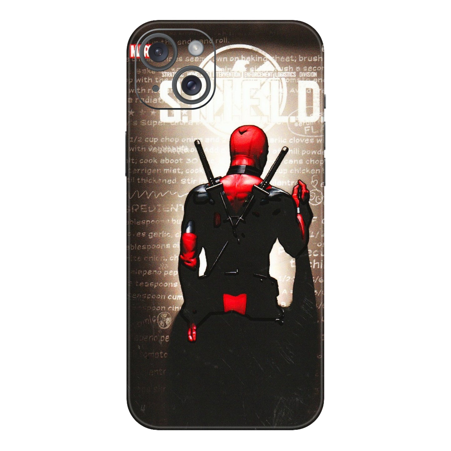 Apple iPhone Skins (All Models) - Deadpool - 3D Embossed Finish (L-56) iPhone 15 Plus