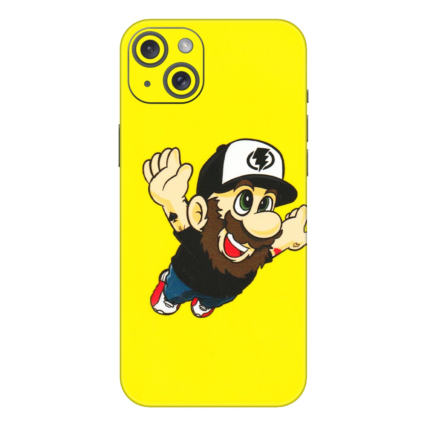 Apple iPhone Skins (All Models) - Flying Beardo - 3D Embossed Finish (L-60) iPhone 15 Plus