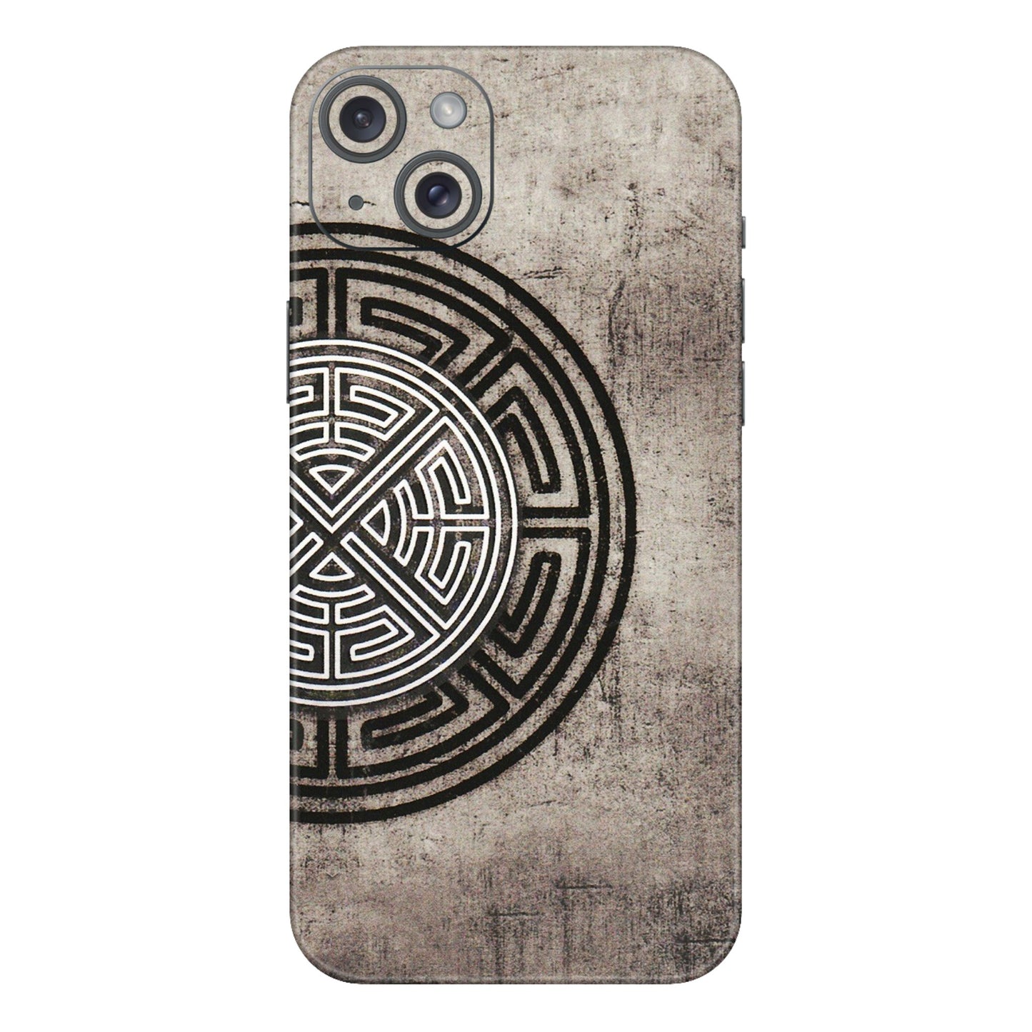 Apple iPhone Skins (All Models) - Mysterious Circular Design - 3D Embossed Finish (L-63) iPhone 15 Plus