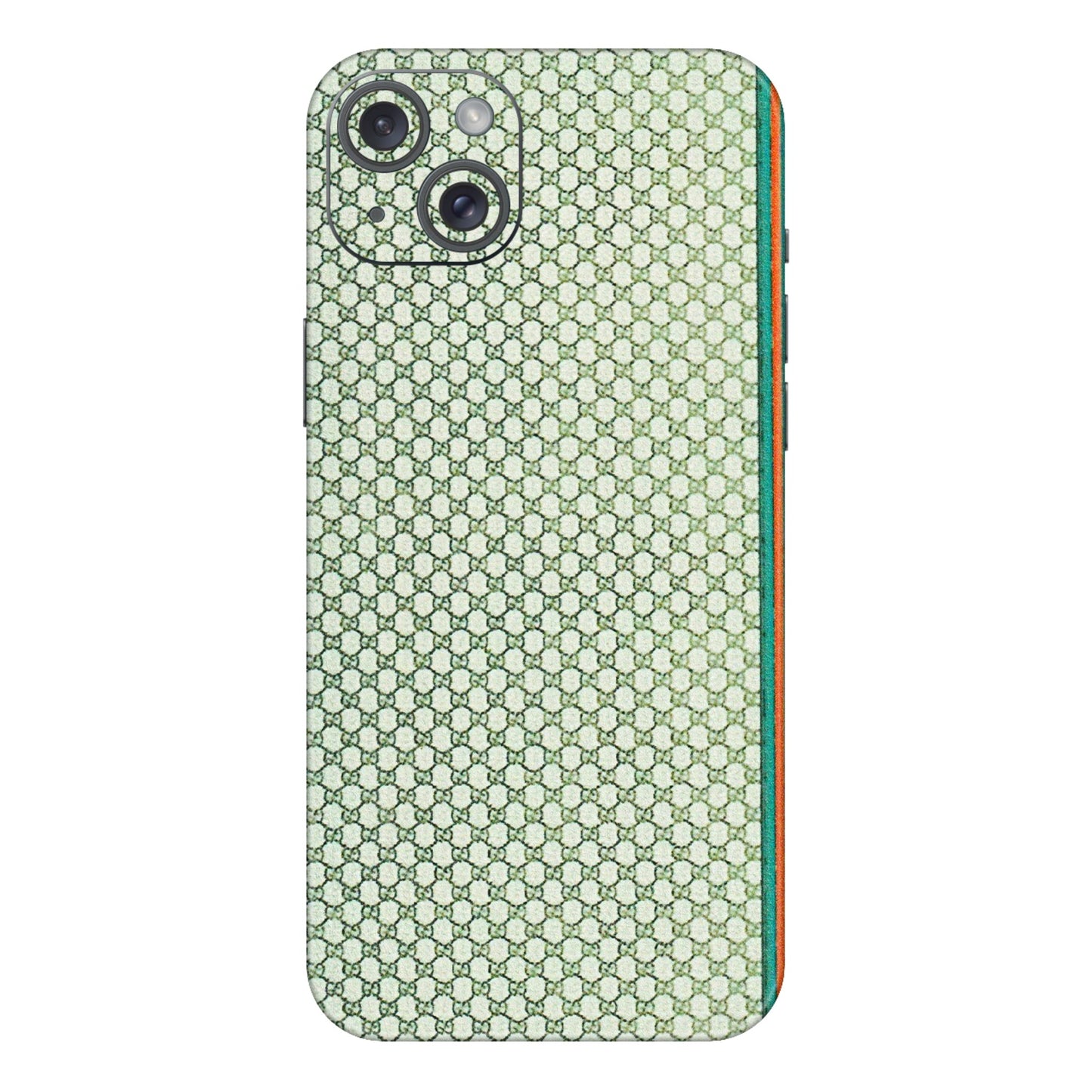 Apple iPhone Skins (All Models) - Gucci Fabric Pattern - 3D Embossed Finish (L-73) iPhone 15 Plus