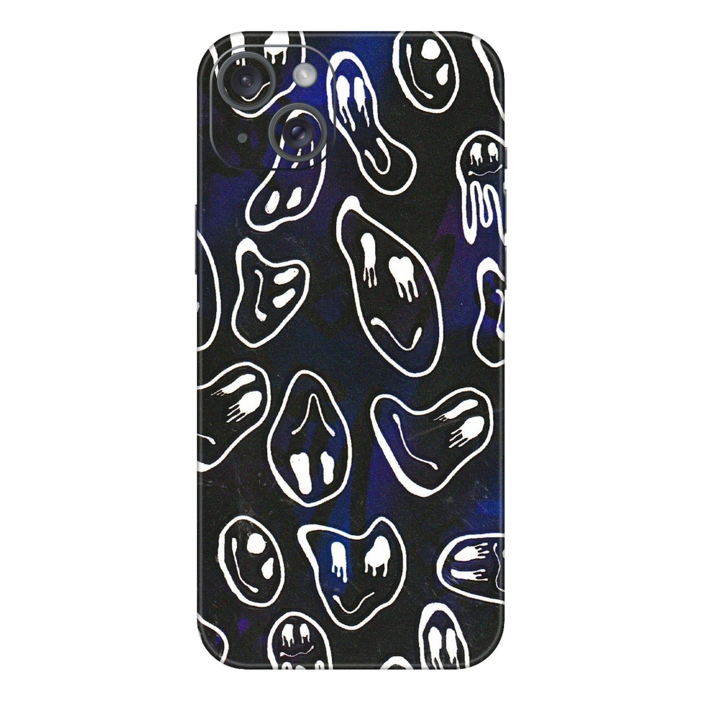 Apple iPhone Skins (All Models) - Distorted Smileys - 3D Embossed Finish (L-92) iPhone 15 Plus