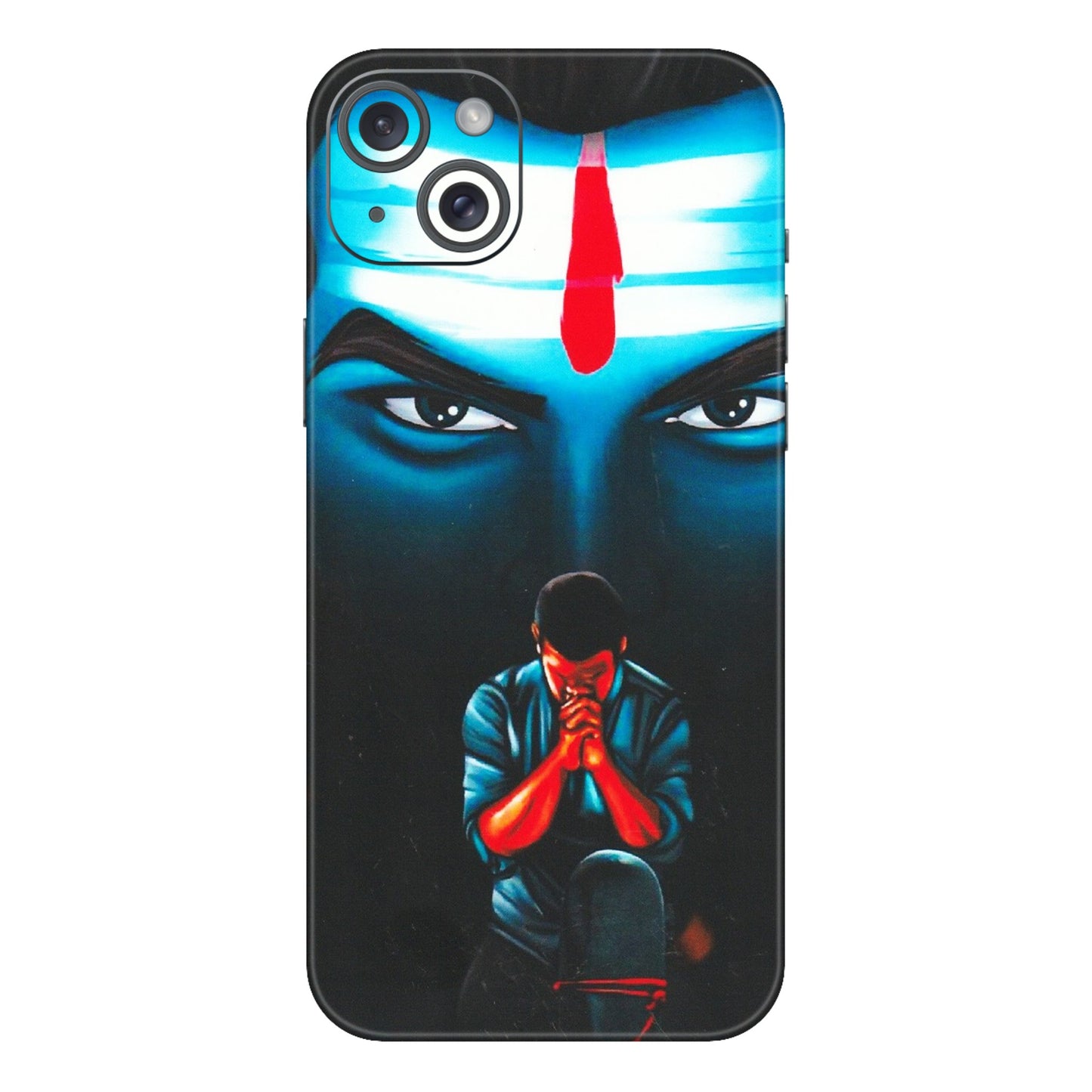 Apple iPhone Skins (All Models) - Mahakal Bhakt - Matte Finish (M-112) iPhone 15 Plus