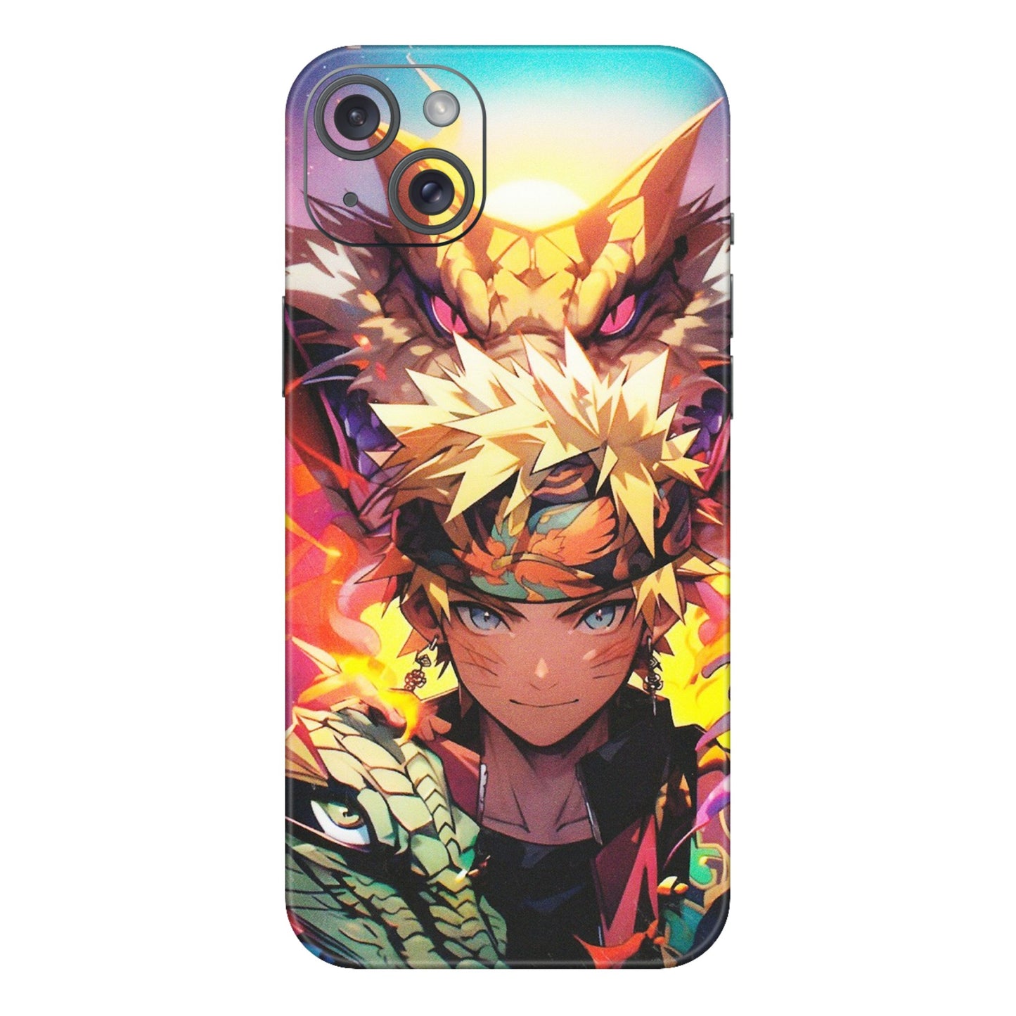 Apple iPhone Skins (All Models) - Angry Naruto Anime - Matte Finish (M-148) iPhone 15 Plus