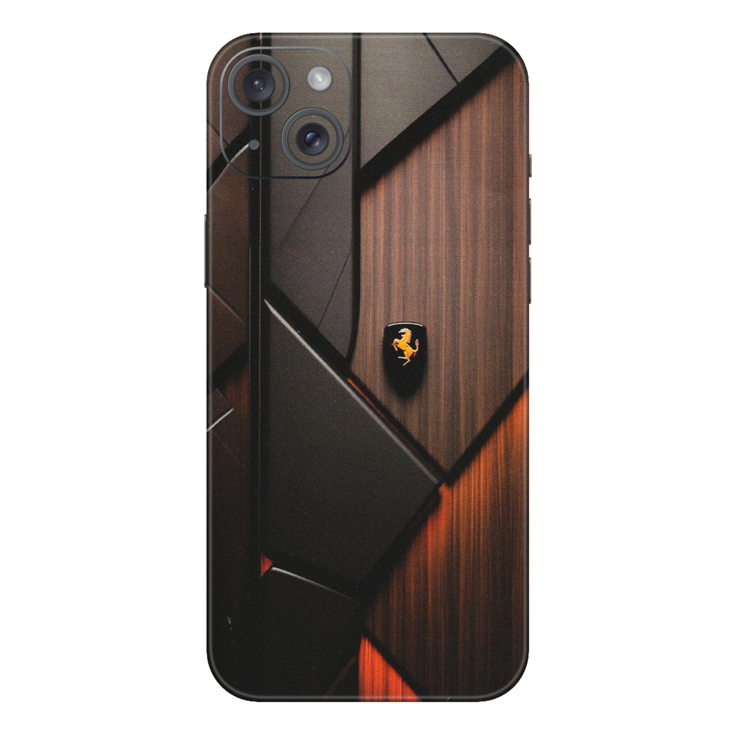 Apple iPhone Skins (All Models) - Lambo Beauty Wood Pattern Sober - Matte Finish (M-51) iPhone 15 Plus
