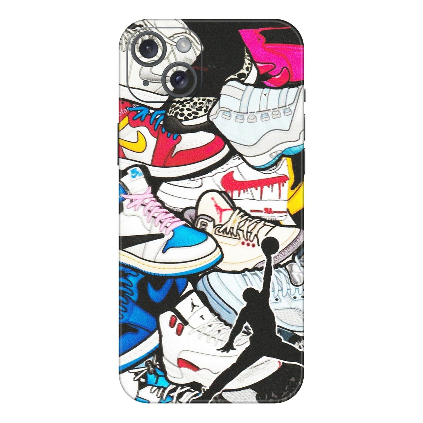 Apple iPhone Skins (All Models) - Jordan Sneakers Fan - Matte Finish (M-80) iPhone 15 Plus