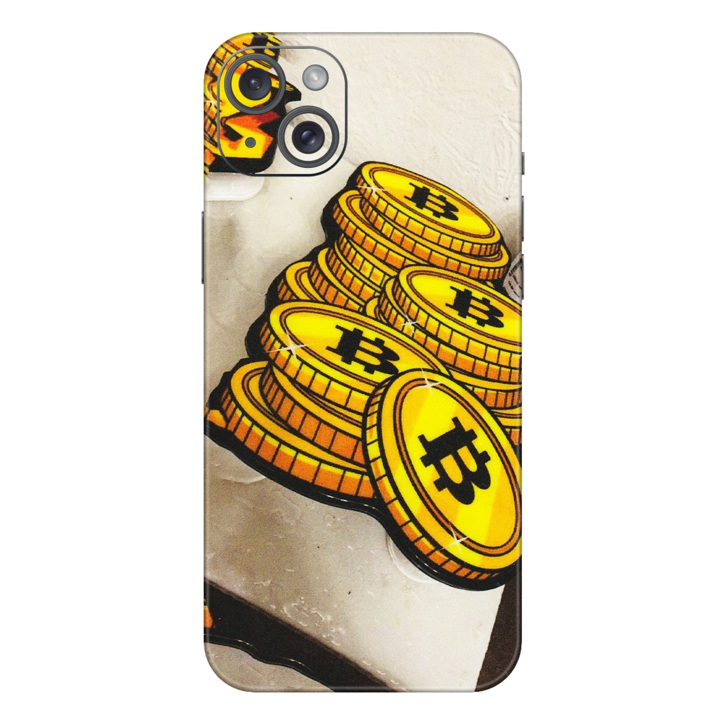 Apple iPhone Skins (All Models) - Billionaire Bitcoin Collection - Matte Finish (M-92) iPhone 15 Plus