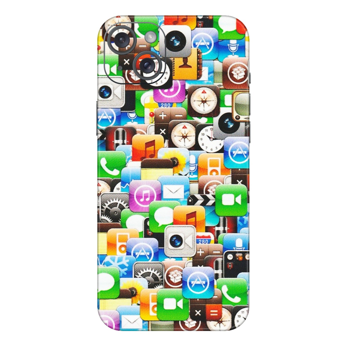 Apple iPhone Skins (All Models) - All Apple Icons - Matte Finish (M-93) iPhone 15 Plus