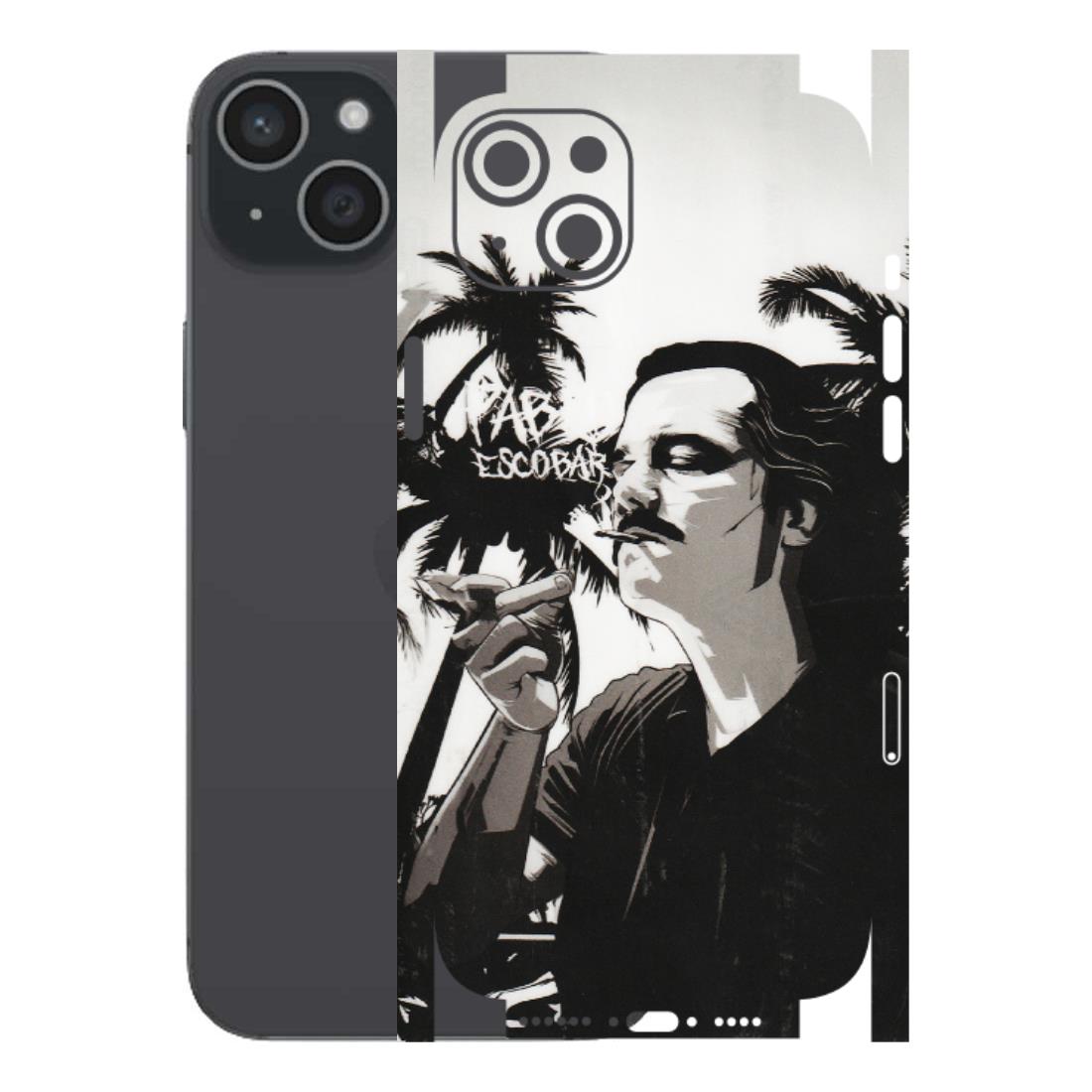Apple iPhone Skins (All Models) - Pab Escobar - Transparent Finish (T-05) iPhone 15 Plus