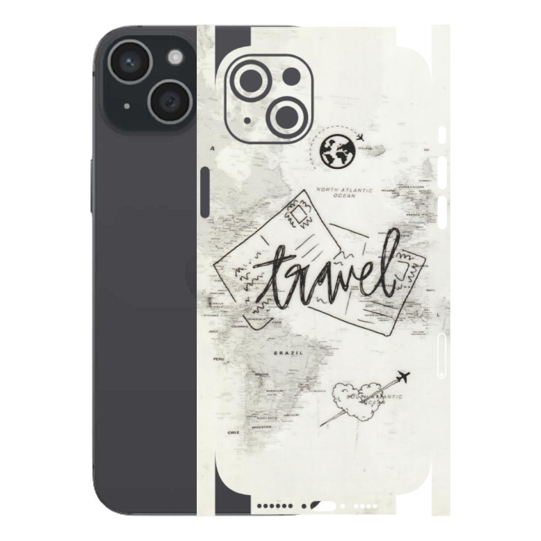 Apple iPhone Skins (All Models) - Travel Ticket - Transparent Finish (T-06) iPhone 15 Plus