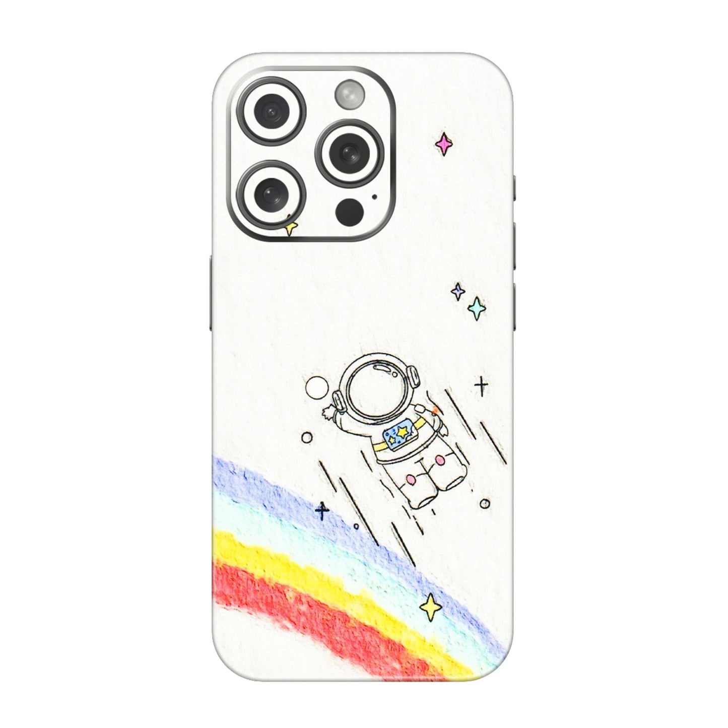 Apple iPhone Skins (All Models) - Milkyway Astronaut - 3D Embossed Finish (L-110) iPhone 15 Pro