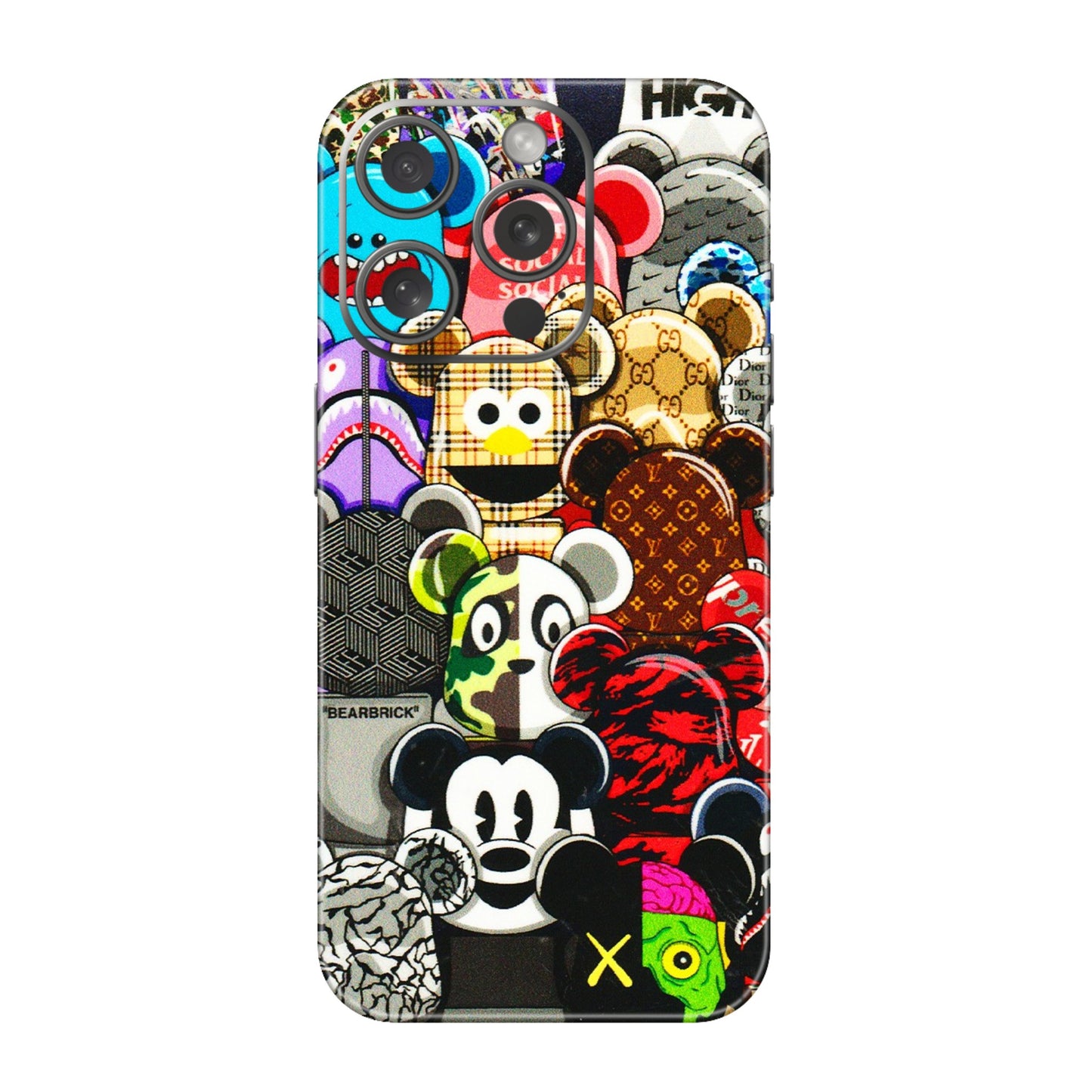 Apple iPhone Skins (All Models) - More Mickey Mouses - 3D Embossed Finish (L-118) iPhone 15 Pro