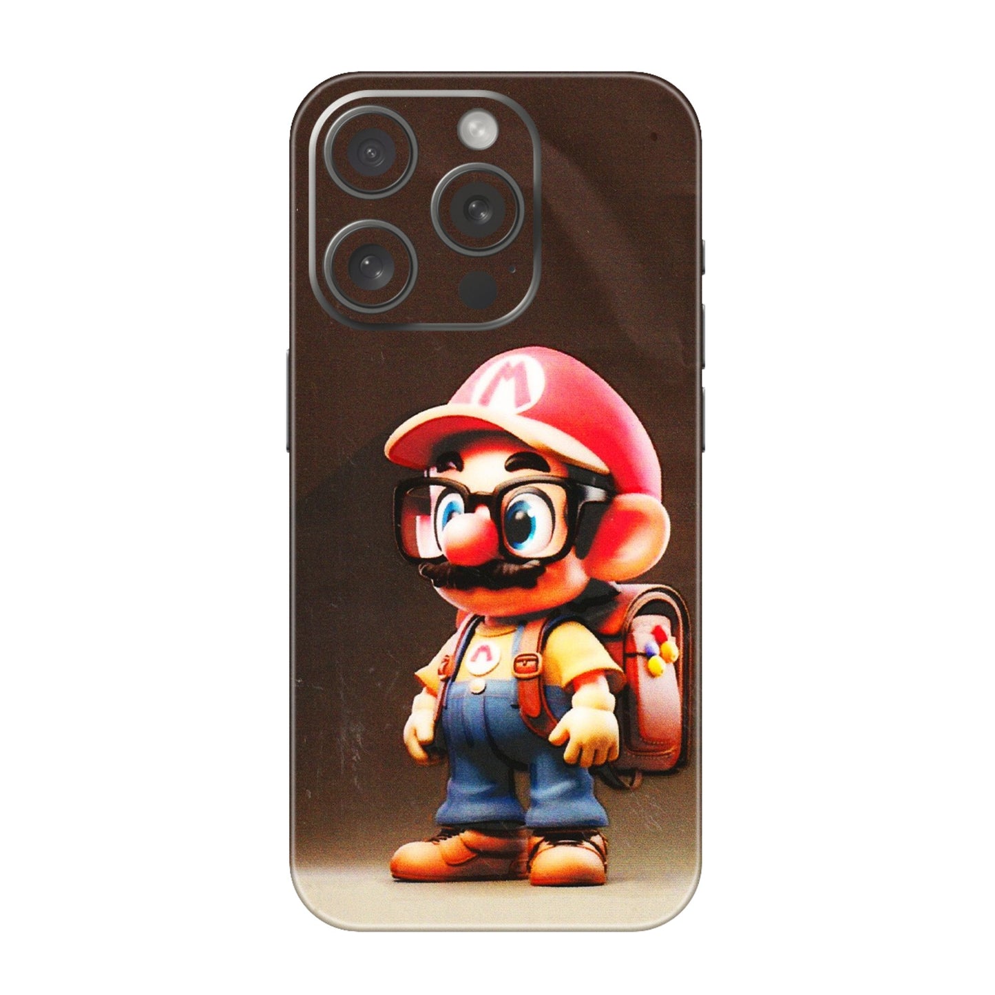 Apple iPhone Skins (All Models) - Little Mario - 3D Embossed Finish (L-119) iPhone 15 Pro