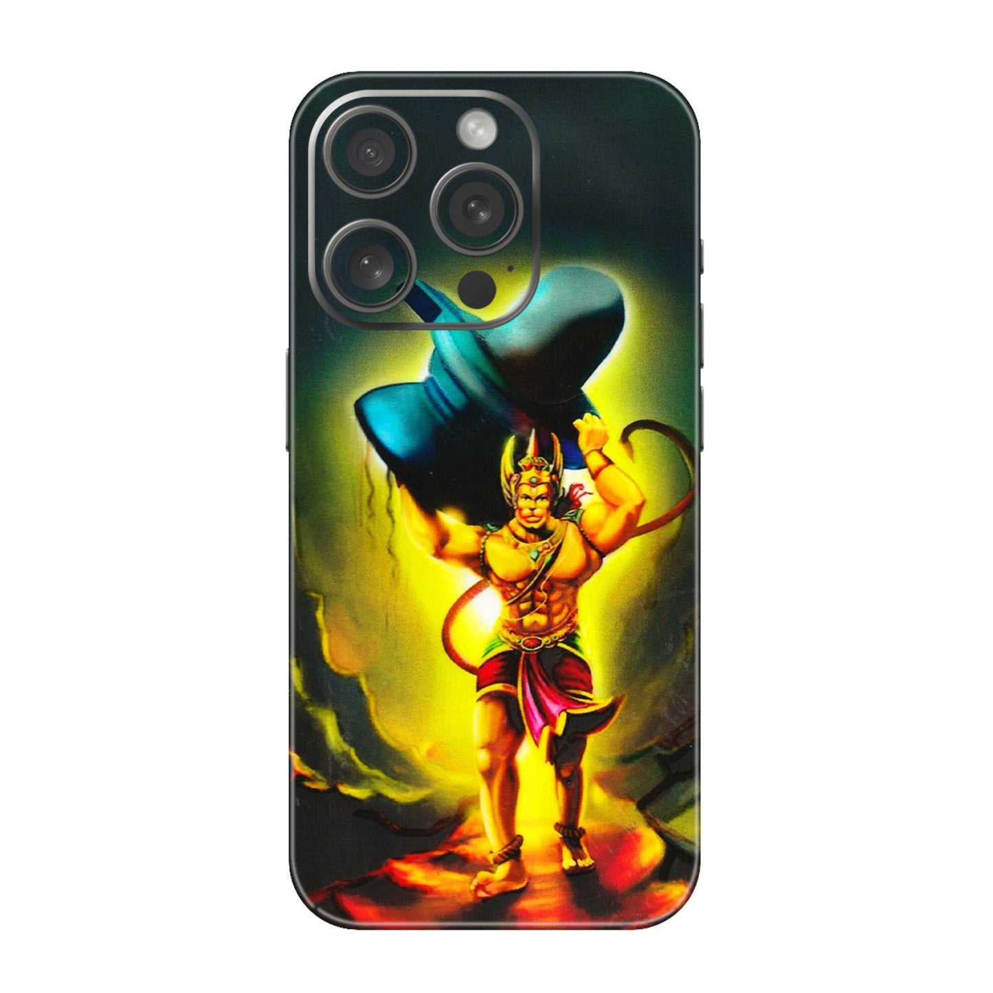 Apple iPhone Skins (All Models) - Hanuman Ji - 3D Embossed Finish (L-128) iPhone 15 Pro