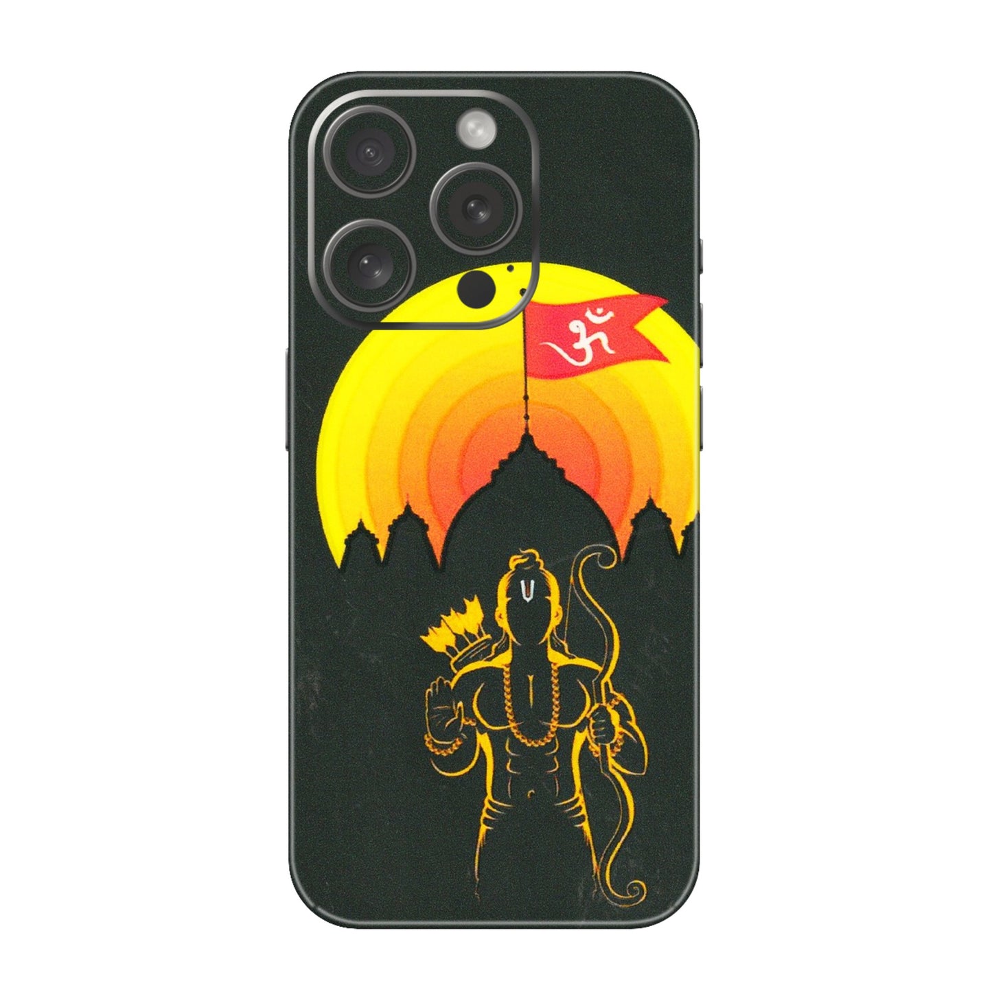 Apple iPhone Skins (All Models) - Lord Ram - 3D Embossed Finish (L-132) iPhone 15 Pro