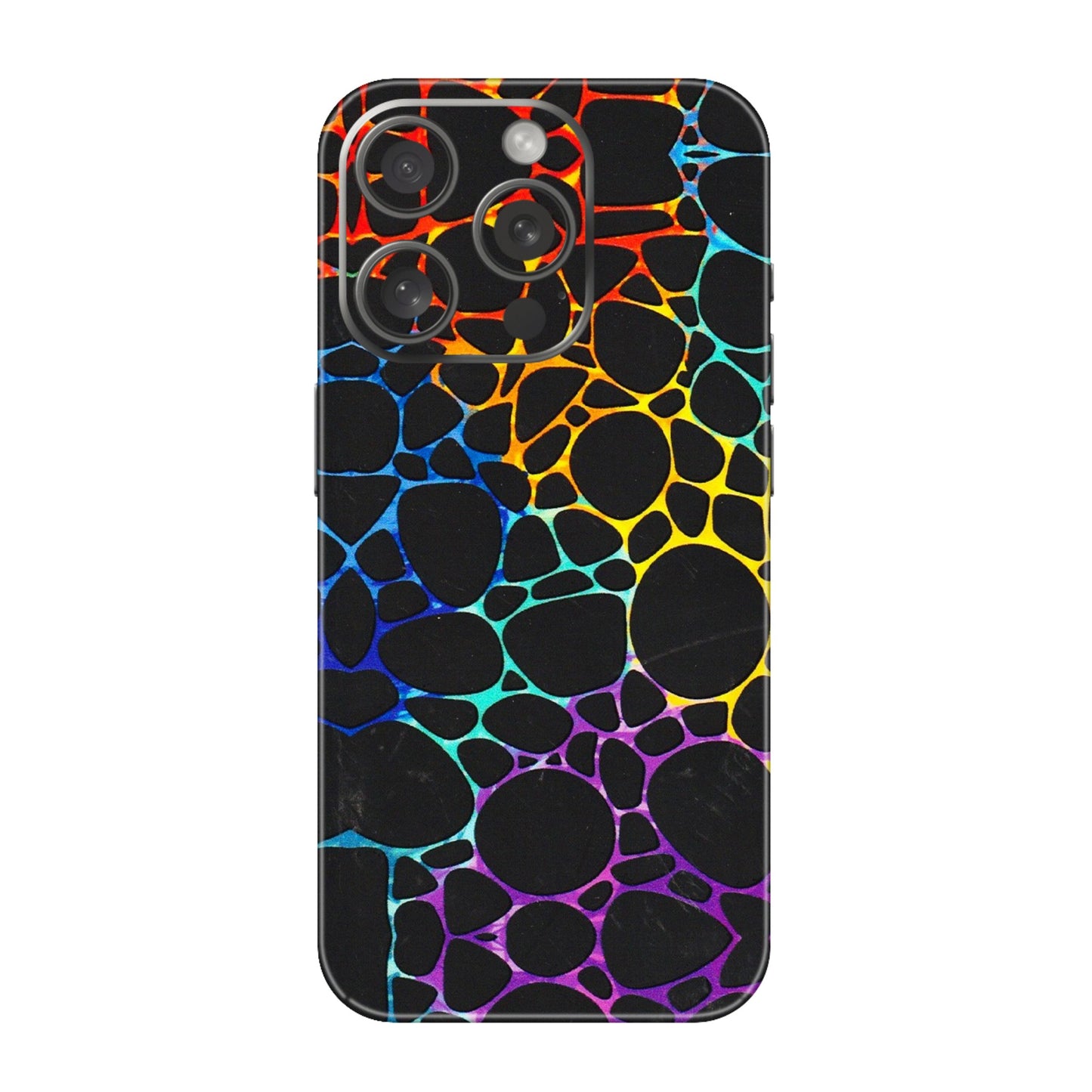 Apple iPhone Skins (All Models) - Abstract Art MultiColour - 3D Embossed Finish (L-133) iPhone 15 Pro