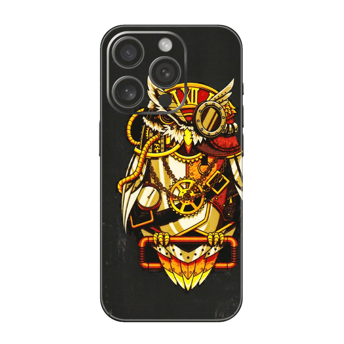 Apple iPhone Skins (All Models) - Classy Smart Owl - 3D Embossed Finish (L-144) iPhone 15 Pro