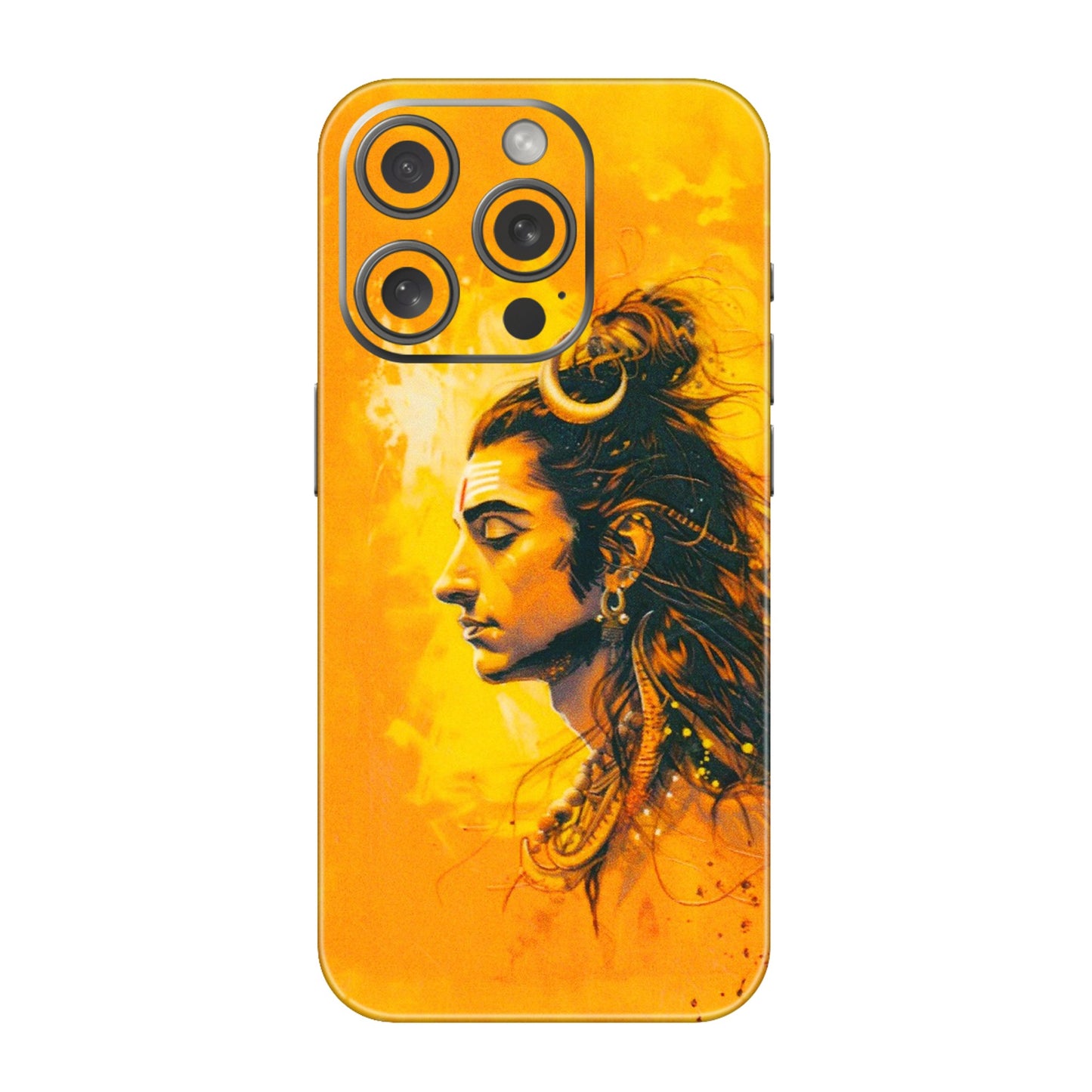 Apple iPhone Skins (All Models) - Shiv Shakti - 3D Embossed Finish (L-14) iPhone 15 Pro