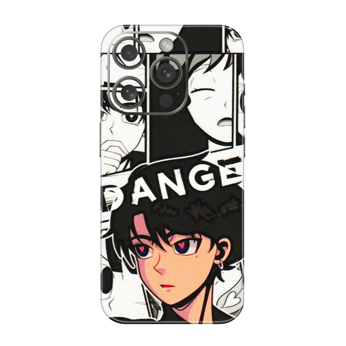 Apple iPhone Skins (All Models) - Danger Anime - 3D Embossed Finish (L-155) iPhone 15 Pro