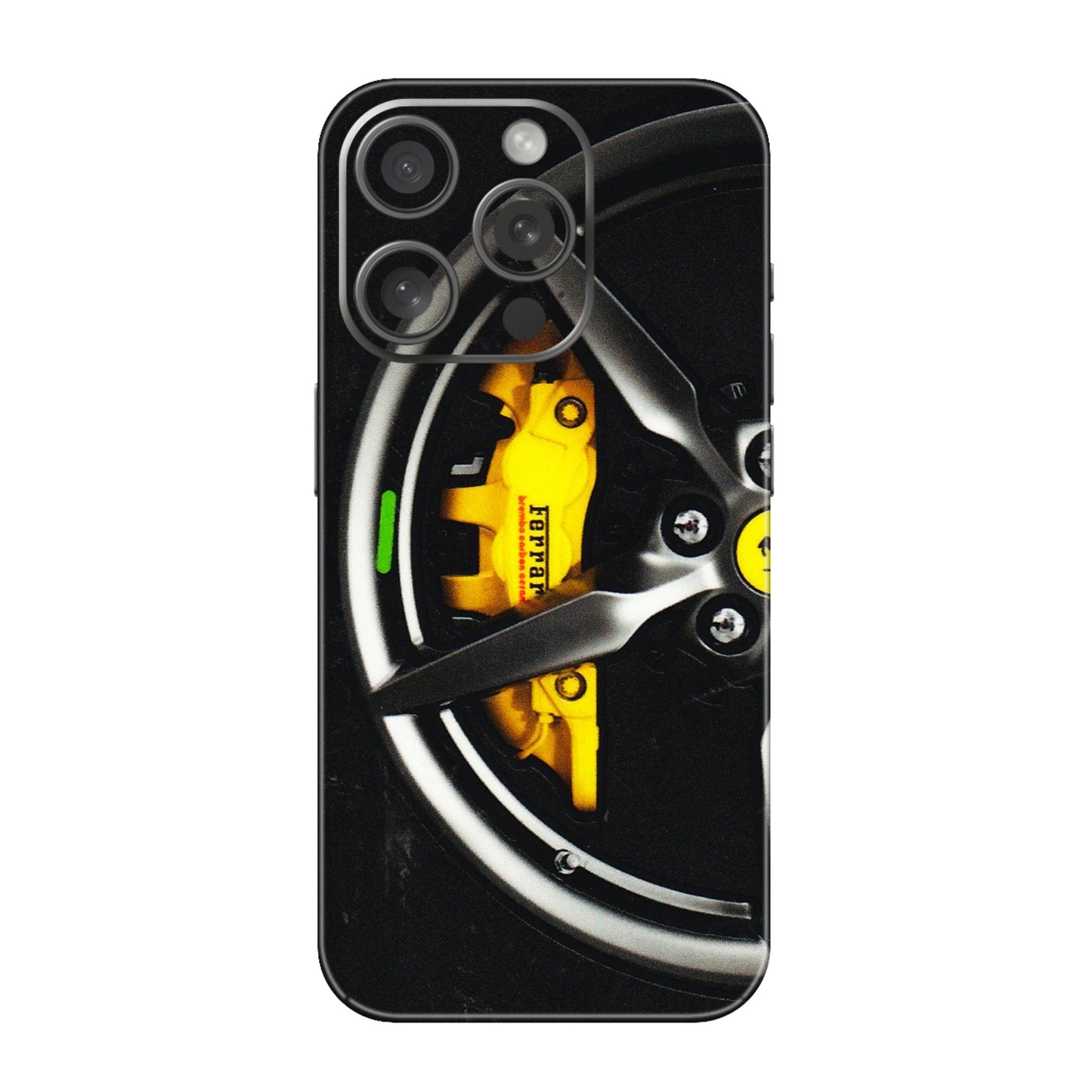 Apple iPhone Skins (All Models) - Ferrari Wheel Alloy - 3D Embossed Finish (L-173) iPhone 15 Pro
