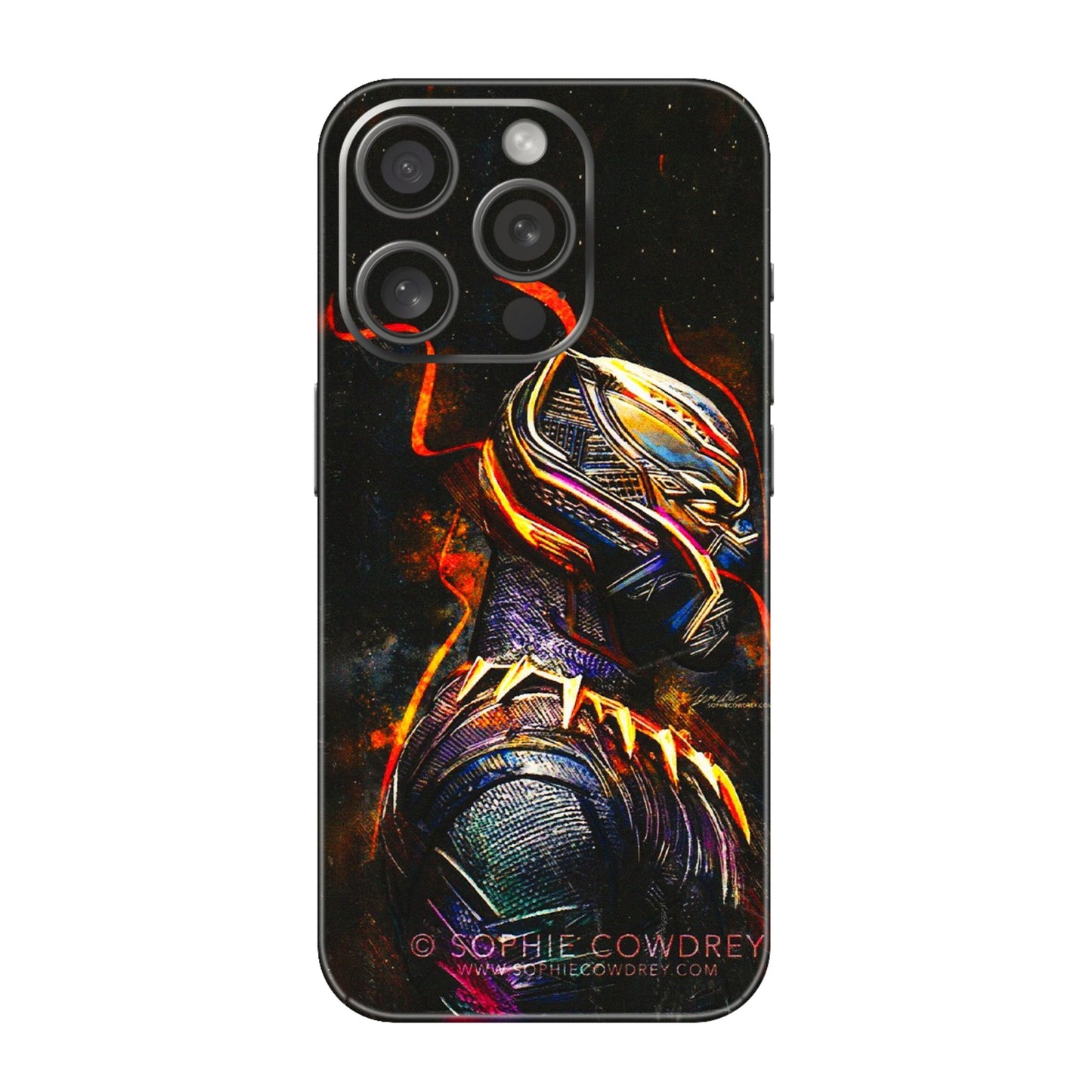Apple iPhone Skins (All Models) - Black Panther - 3D Embossed Finish (L-190) iPhone 15 Pro