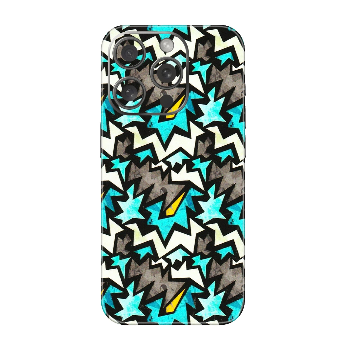 Apple iPhone Skins (All Models) - Funky Zig Zag - 3D Embossed Finish (L-223) iPhone 15 Pro
