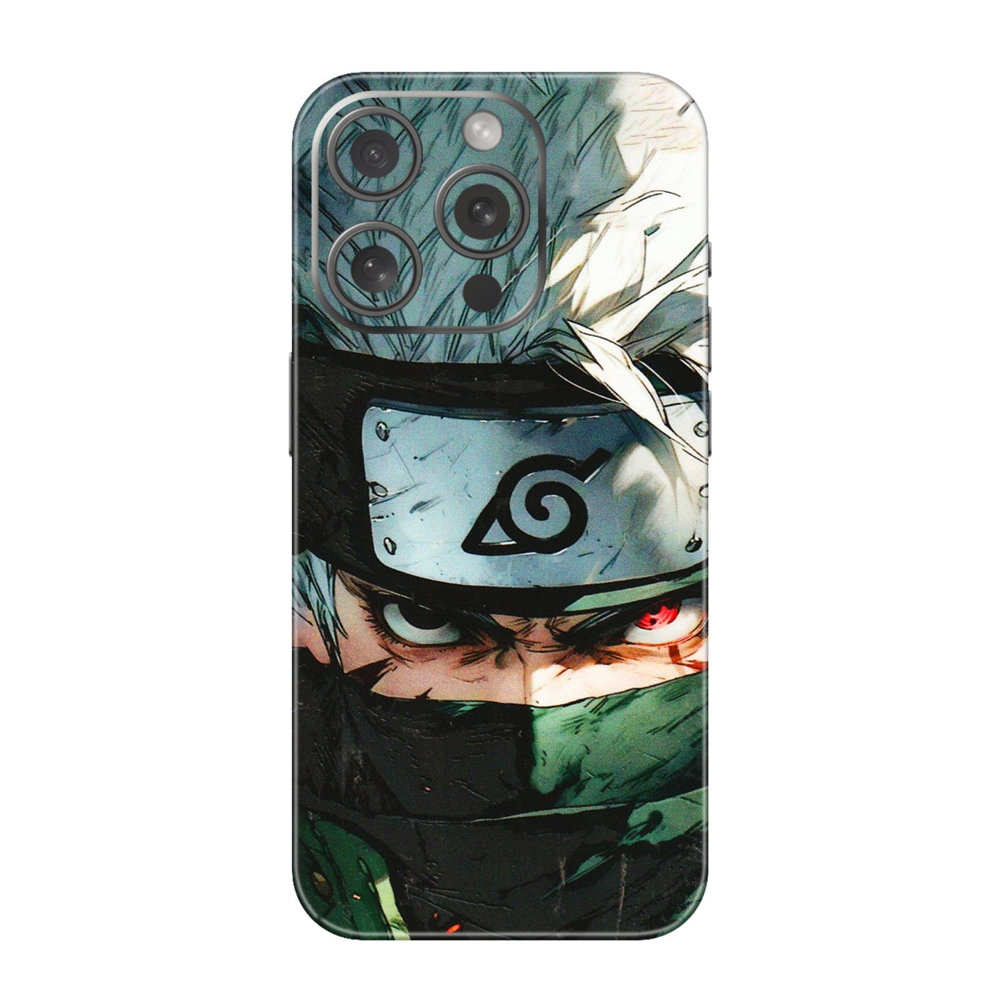 Apple iPhone Skins (All Models) - Kakashi Red Eye Focus - 3D Embossed Finish (L-227) iPhone 15 Pro