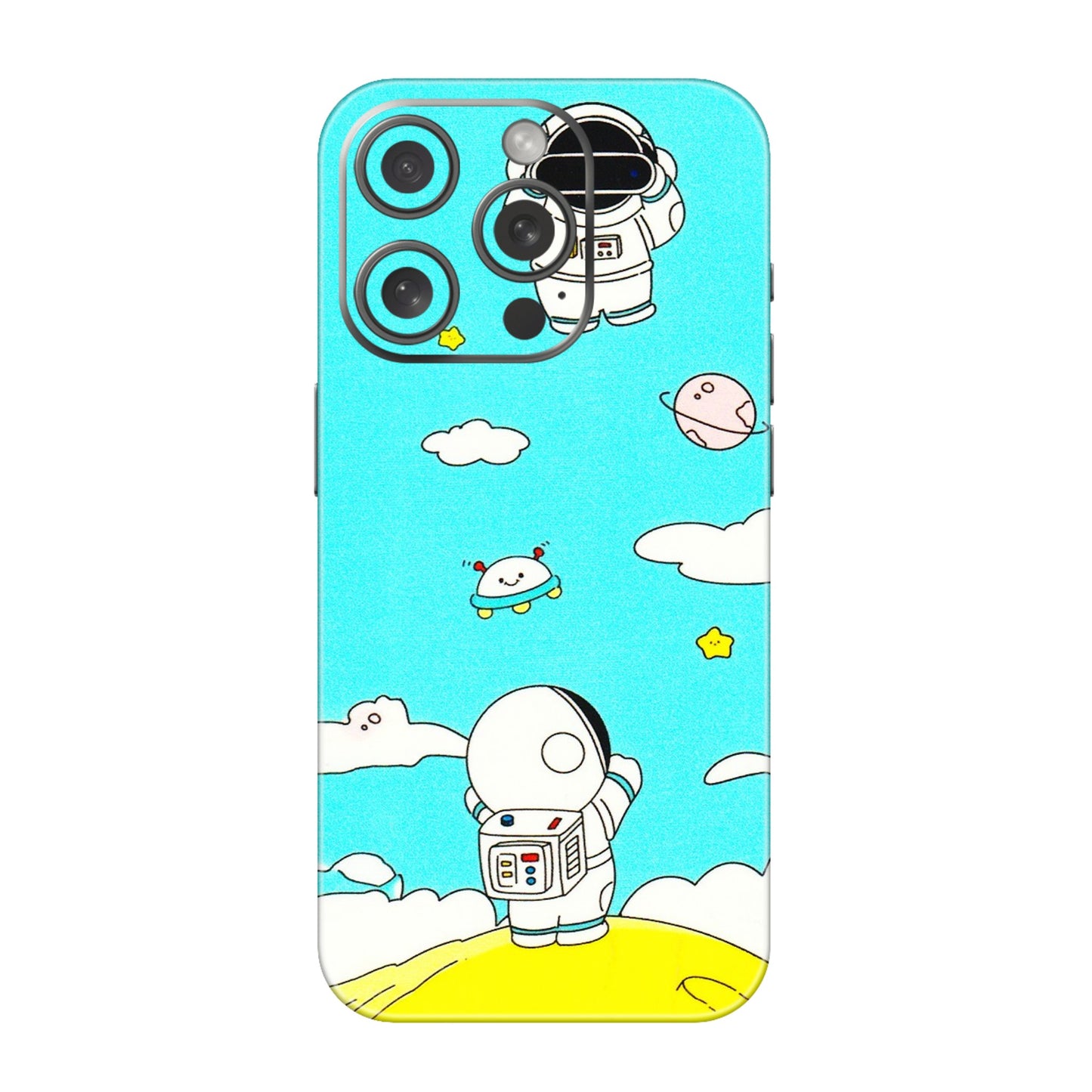 Apple iPhone Skins (All Models) - Blue Skies Astro Float - 3D Embossed Finish (L-230) iPhone 15 Pro